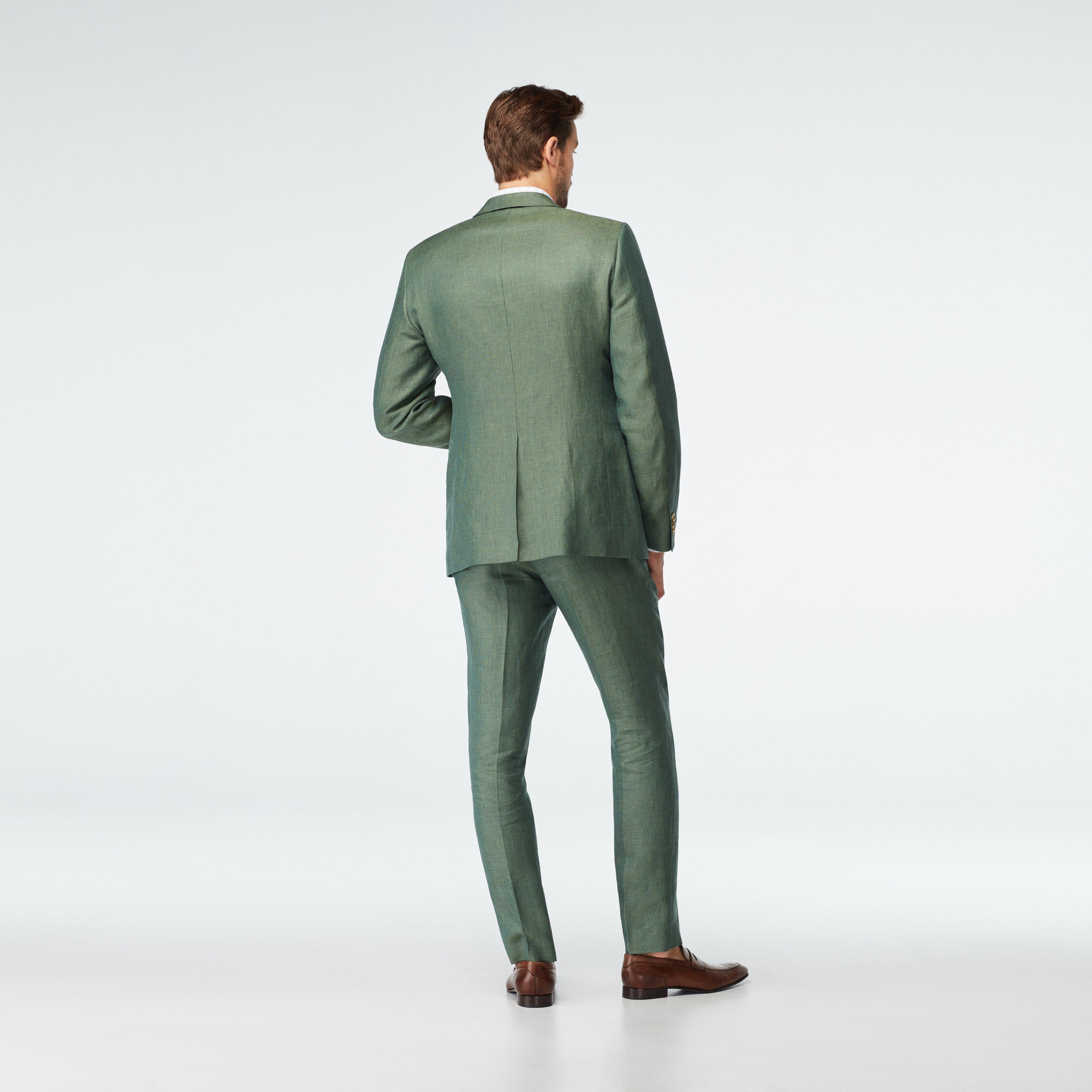 Sailsbury Linen Green Suit
