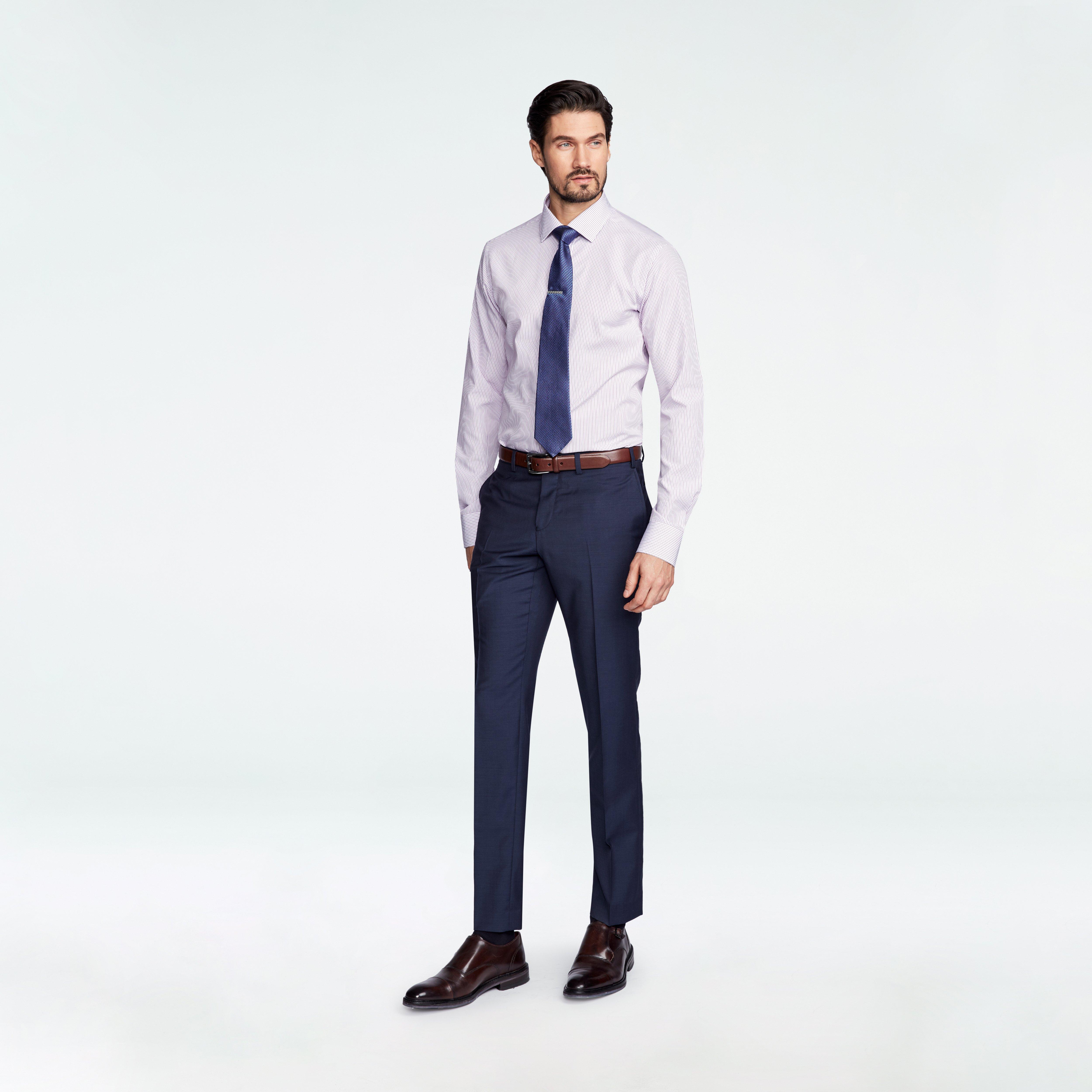 Hamilton Sharkskin Navy Pants