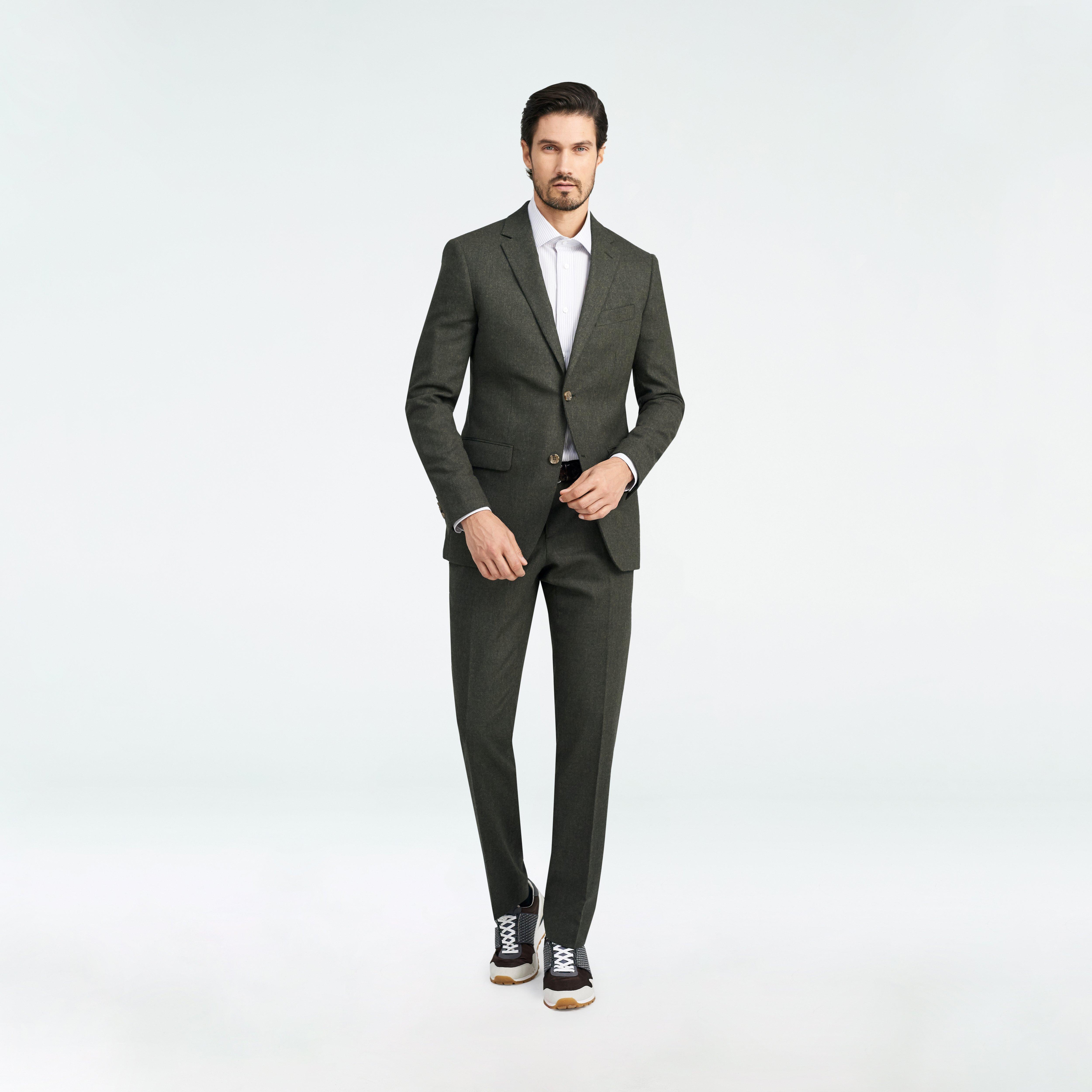 Hayward Flannel Olive Blazer 1 Hayward Flannel Olive Blazer