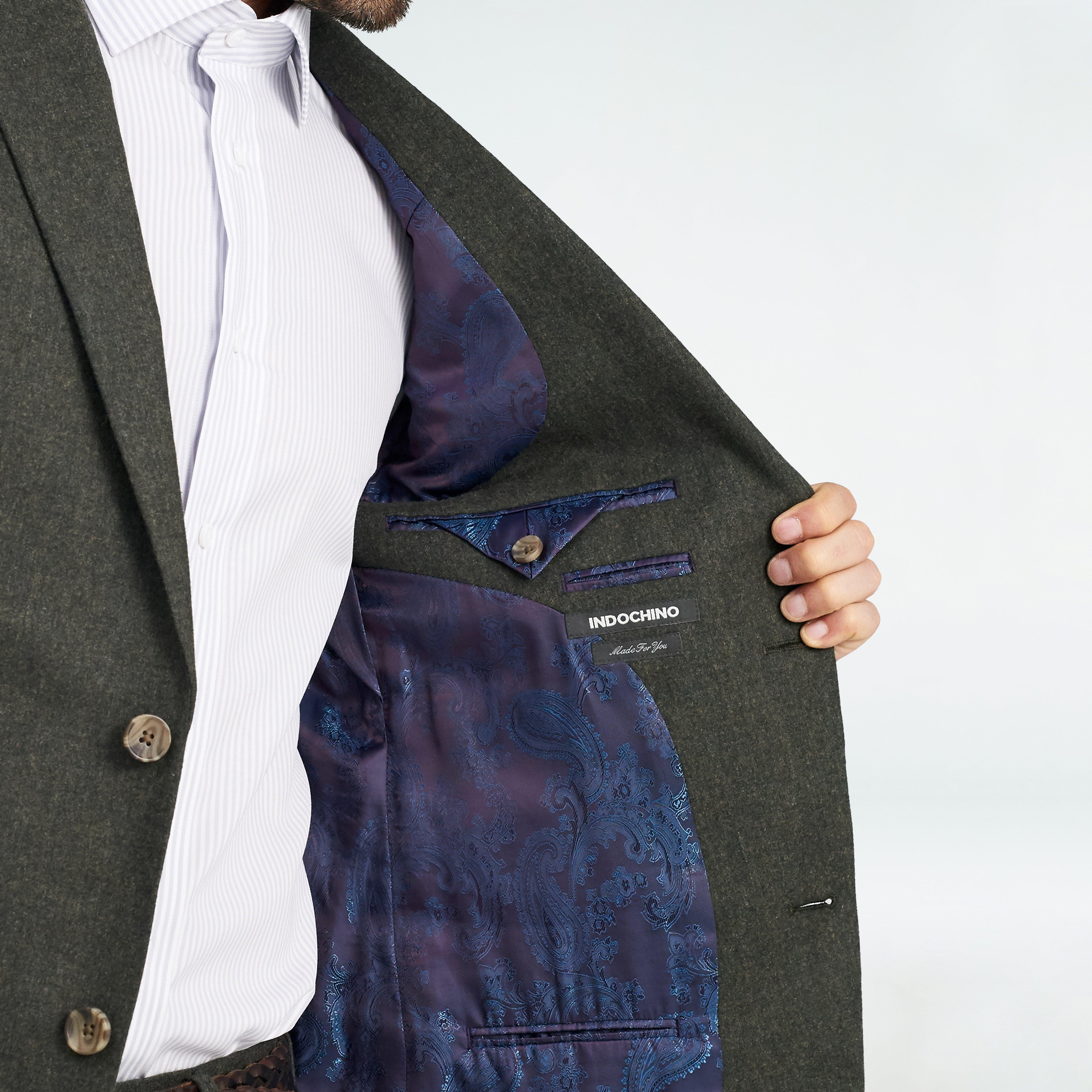 Hayward Flannel Olive Blazer 3 Hayward Flannel Olive Blazer