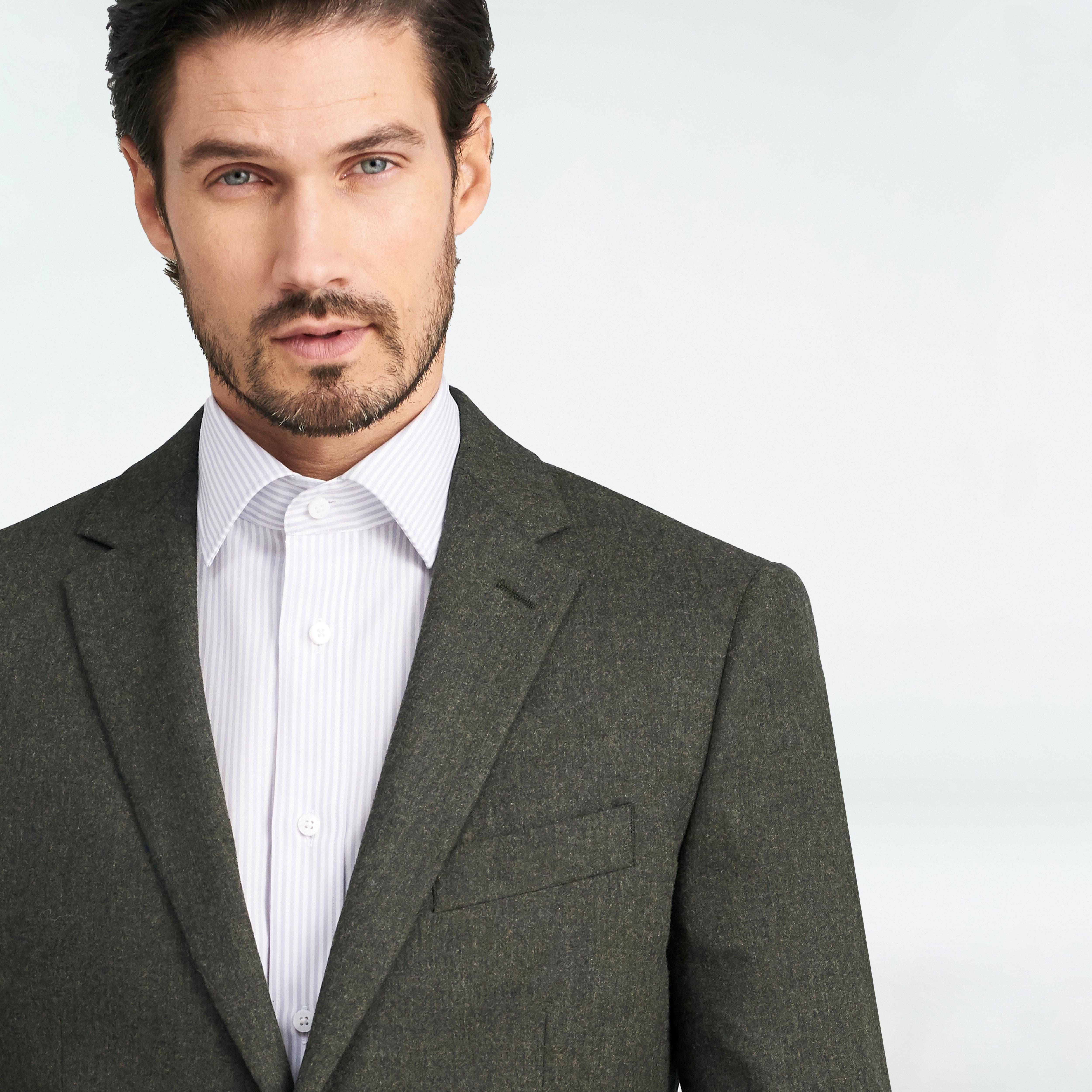 Hayward Flannel Olive Blazer 4 Hayward Flannel Olive Blazer
