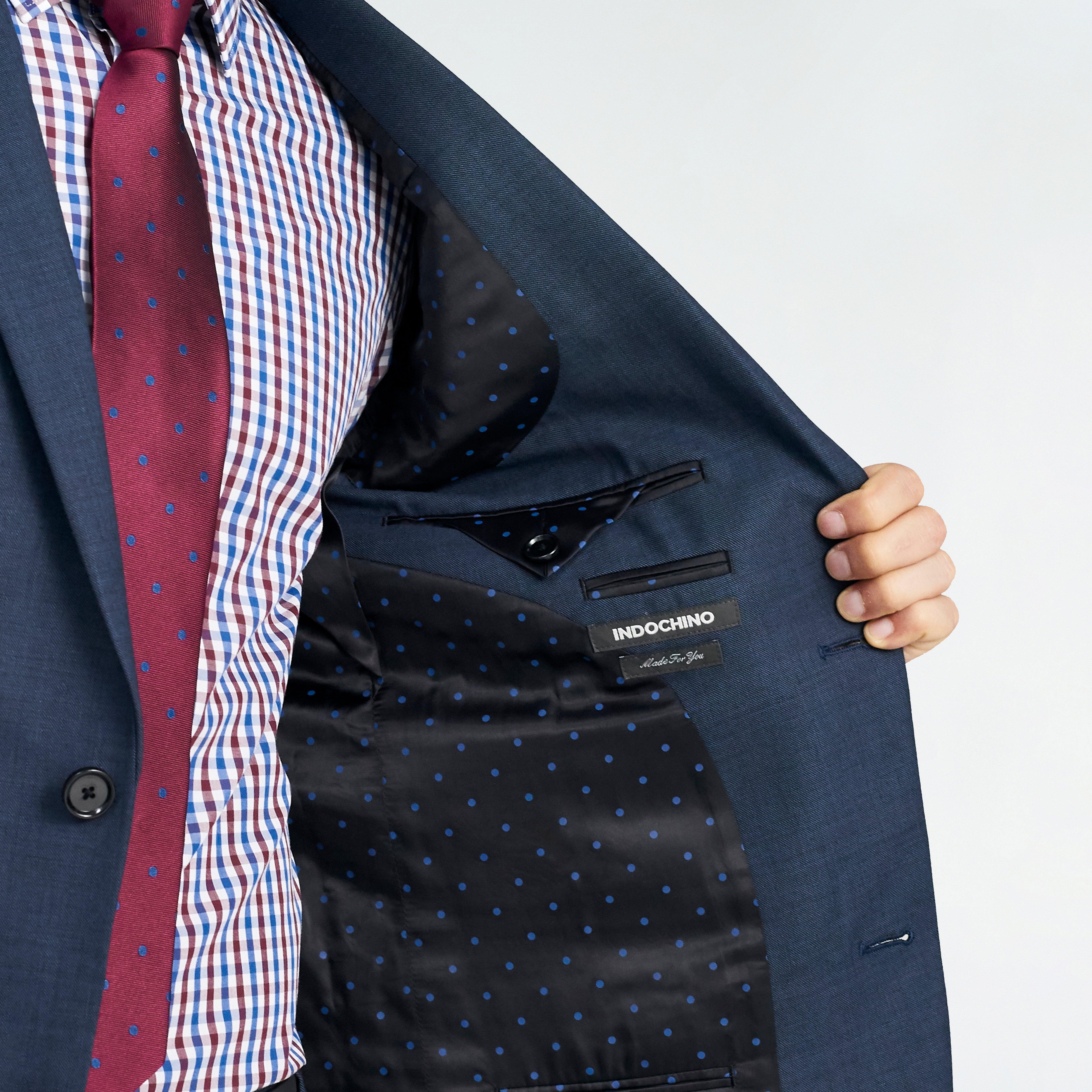 Hayle Sharkskin Slate Blue Blazer