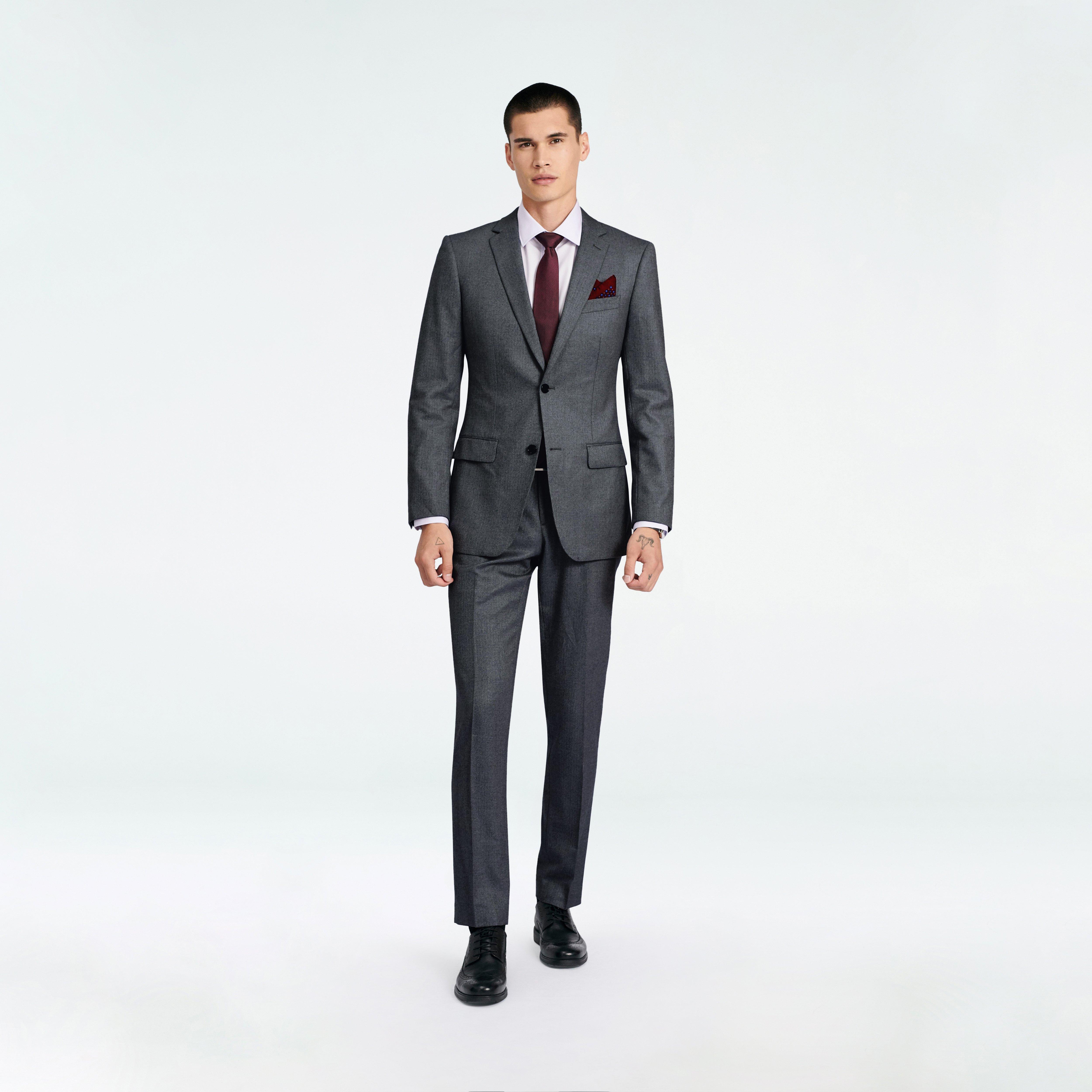Prescot Herringbone Charcoal Blazer