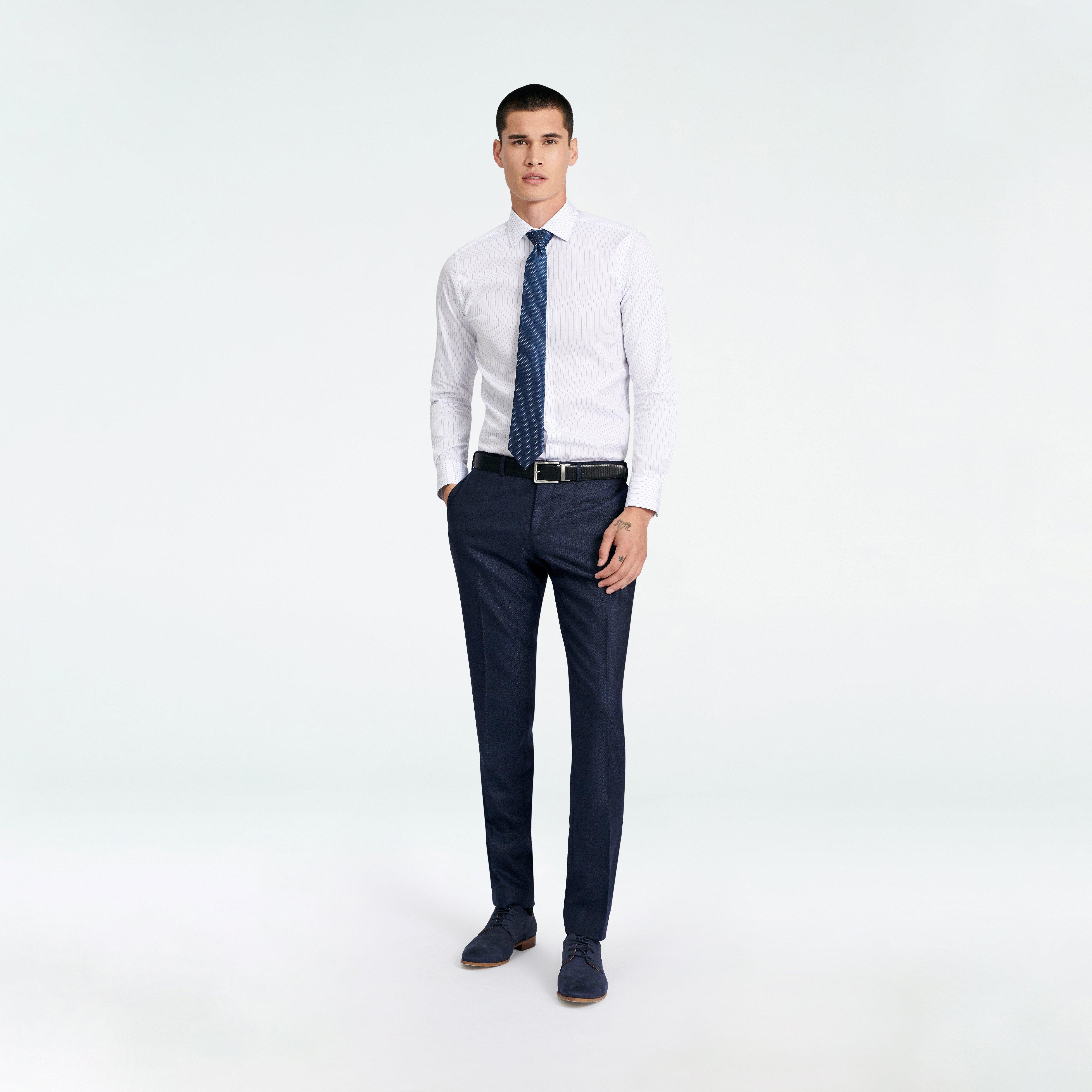Prescot Herringbone Navy Pants 1 Prescot Herringbone Navy Pants