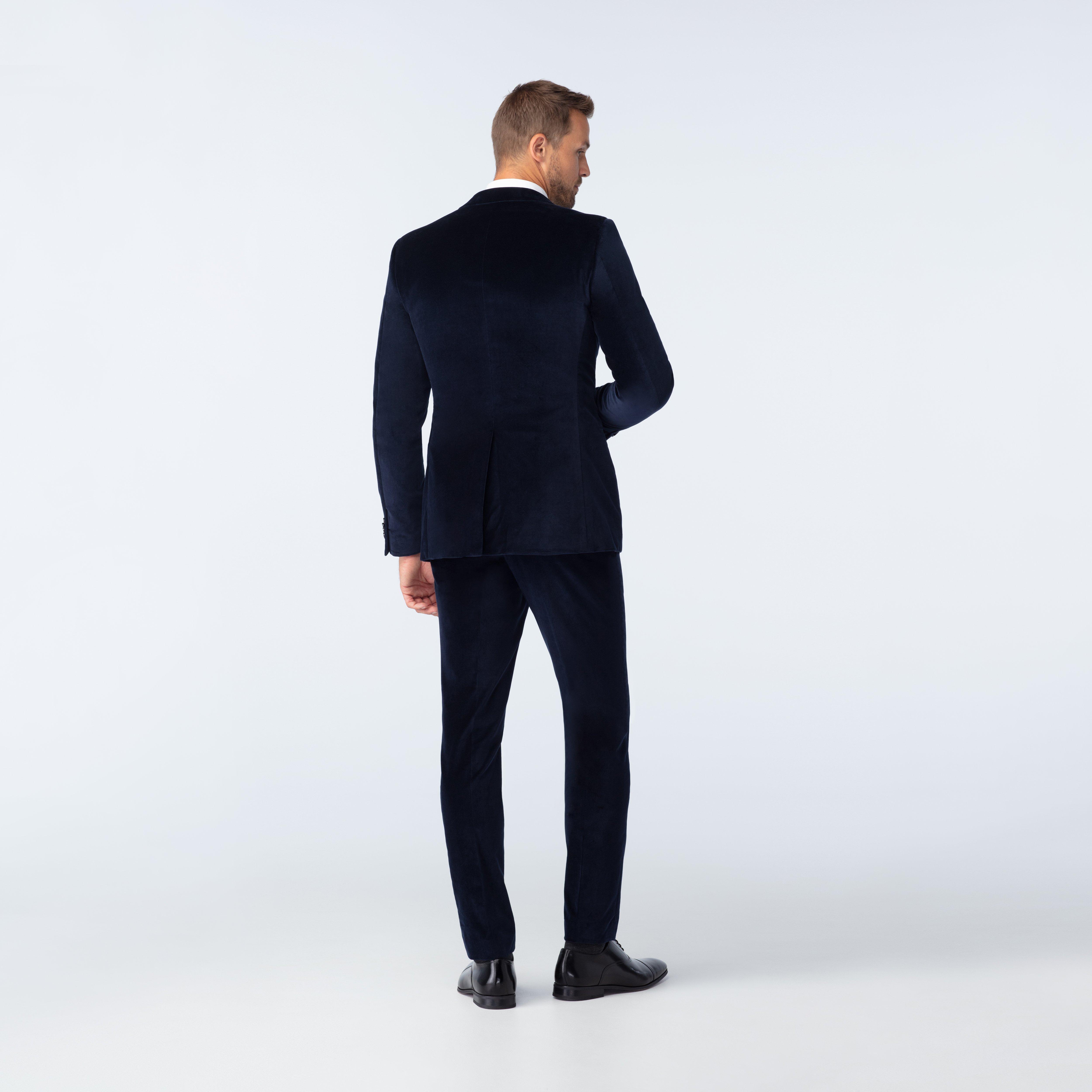 Harford Velvet Navy Blazer