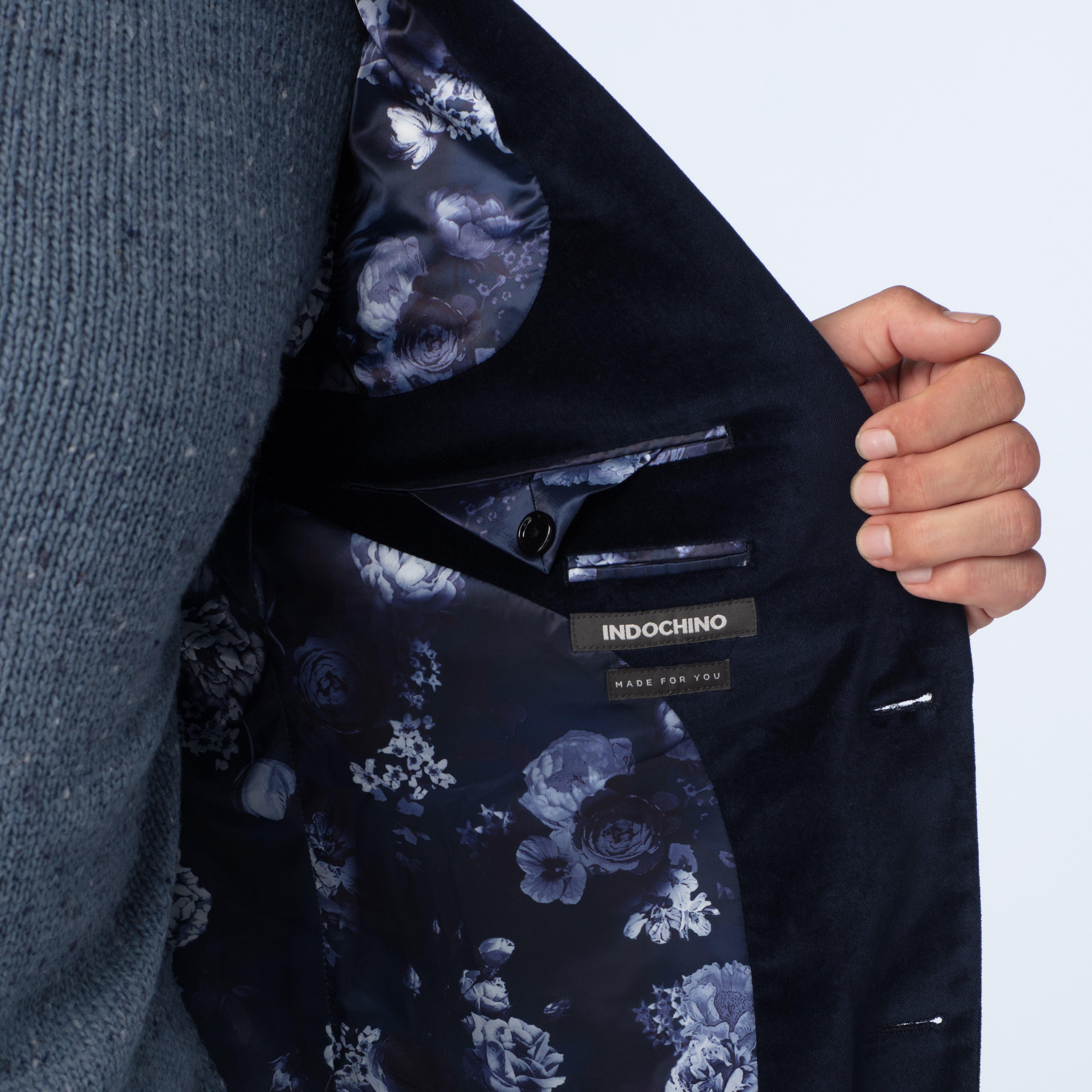Harford Velvet Navy Blazer