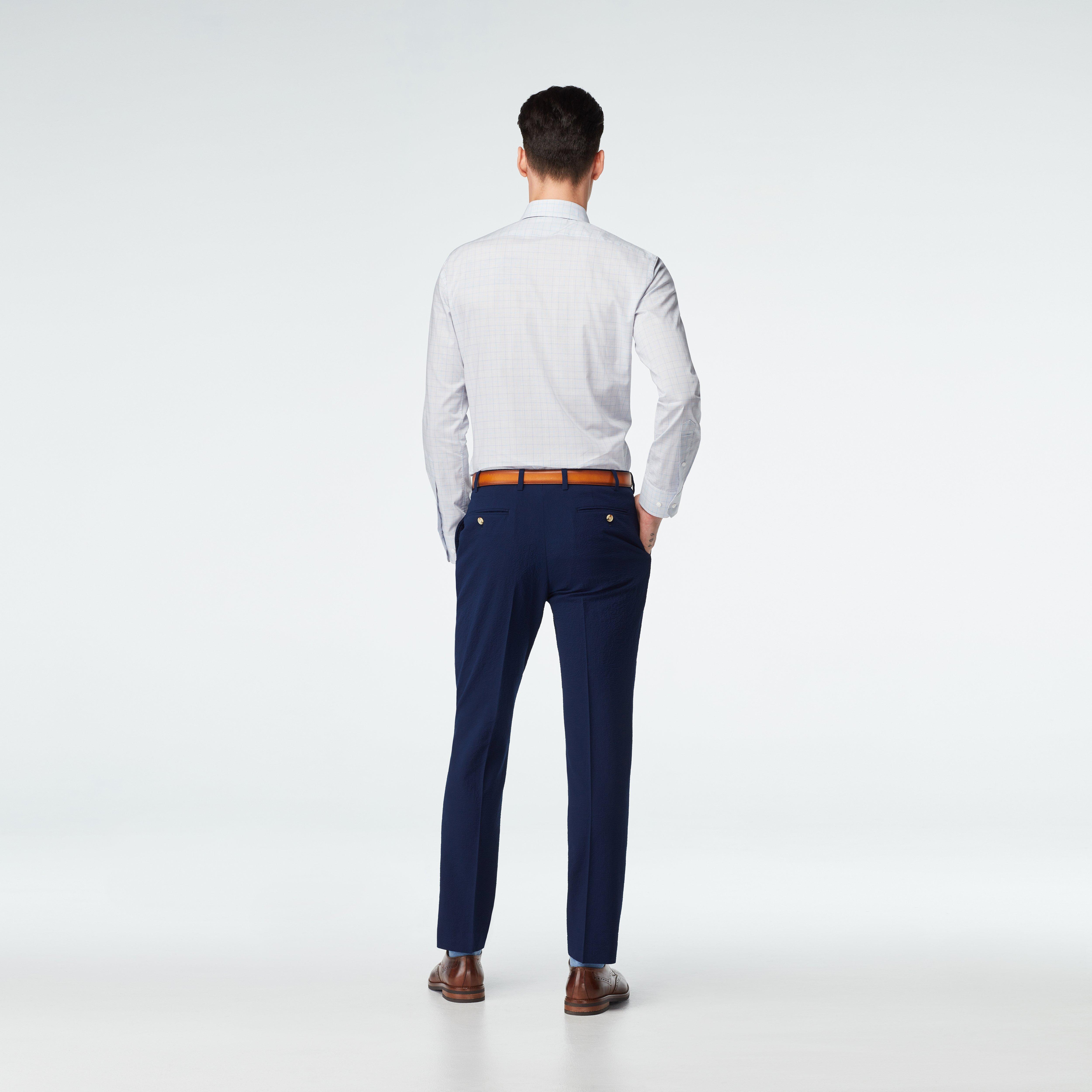 Stapleford Seersucker Navy pants
