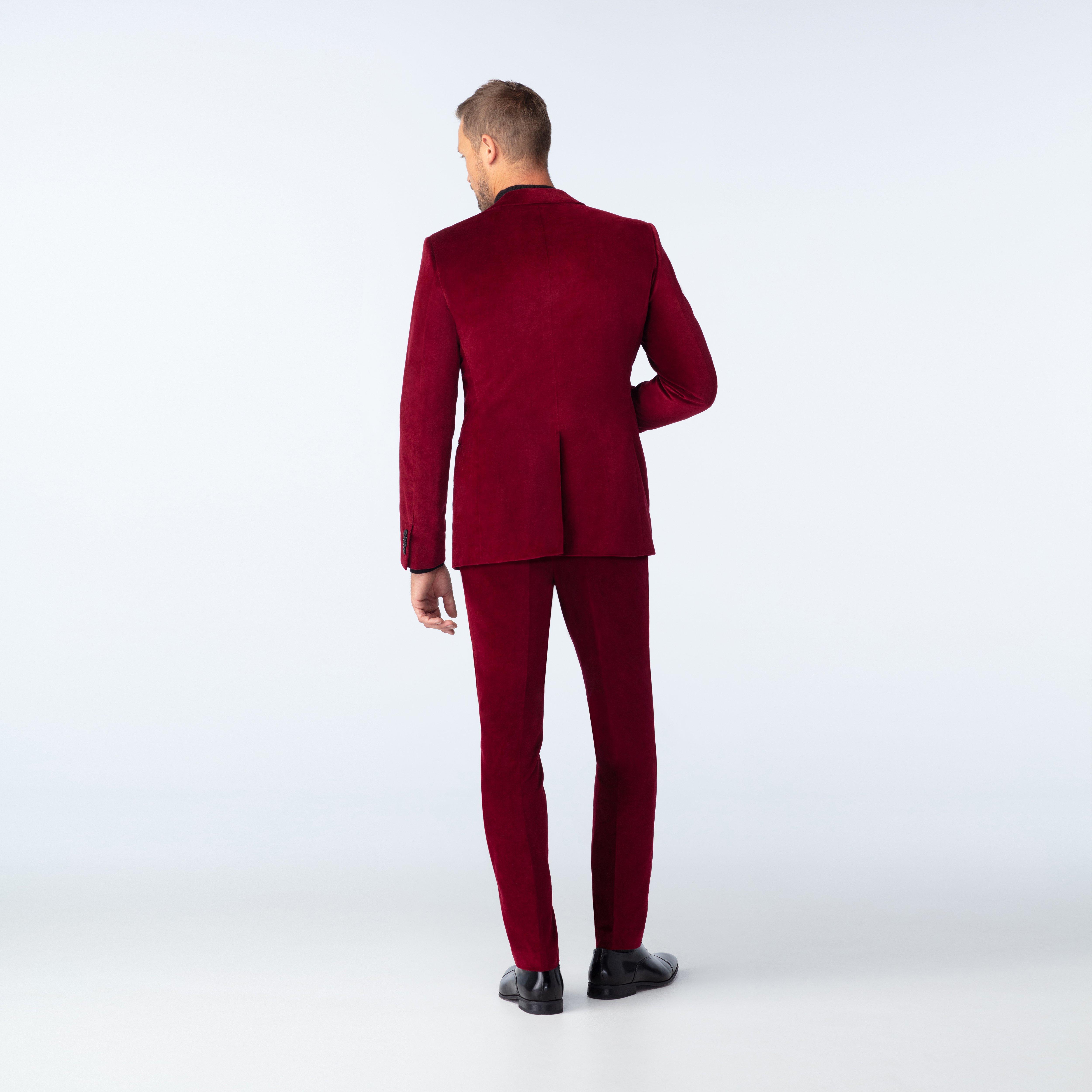 Harford Velvet Burgundy Blazer