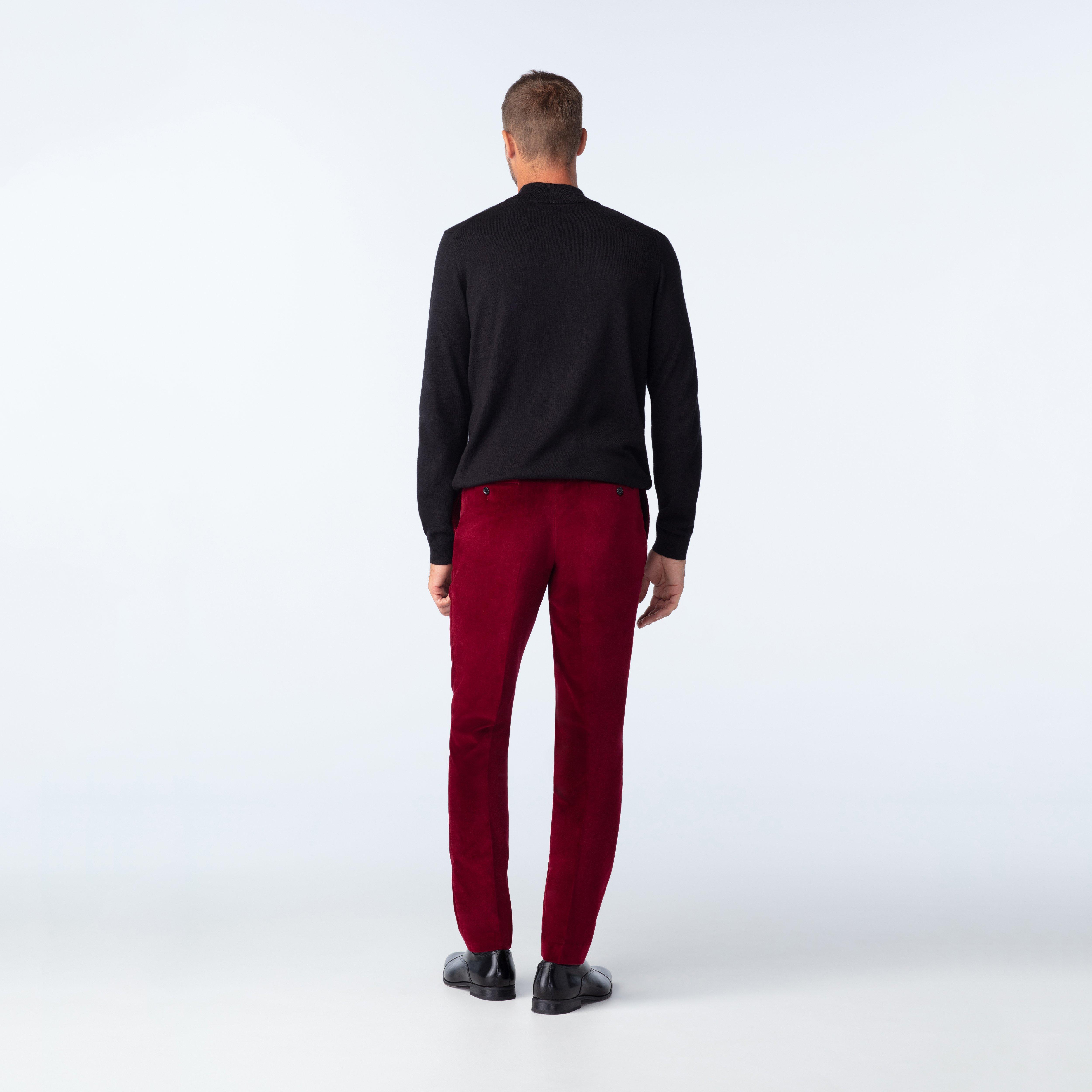 Harford Velvet Burgundy Pants