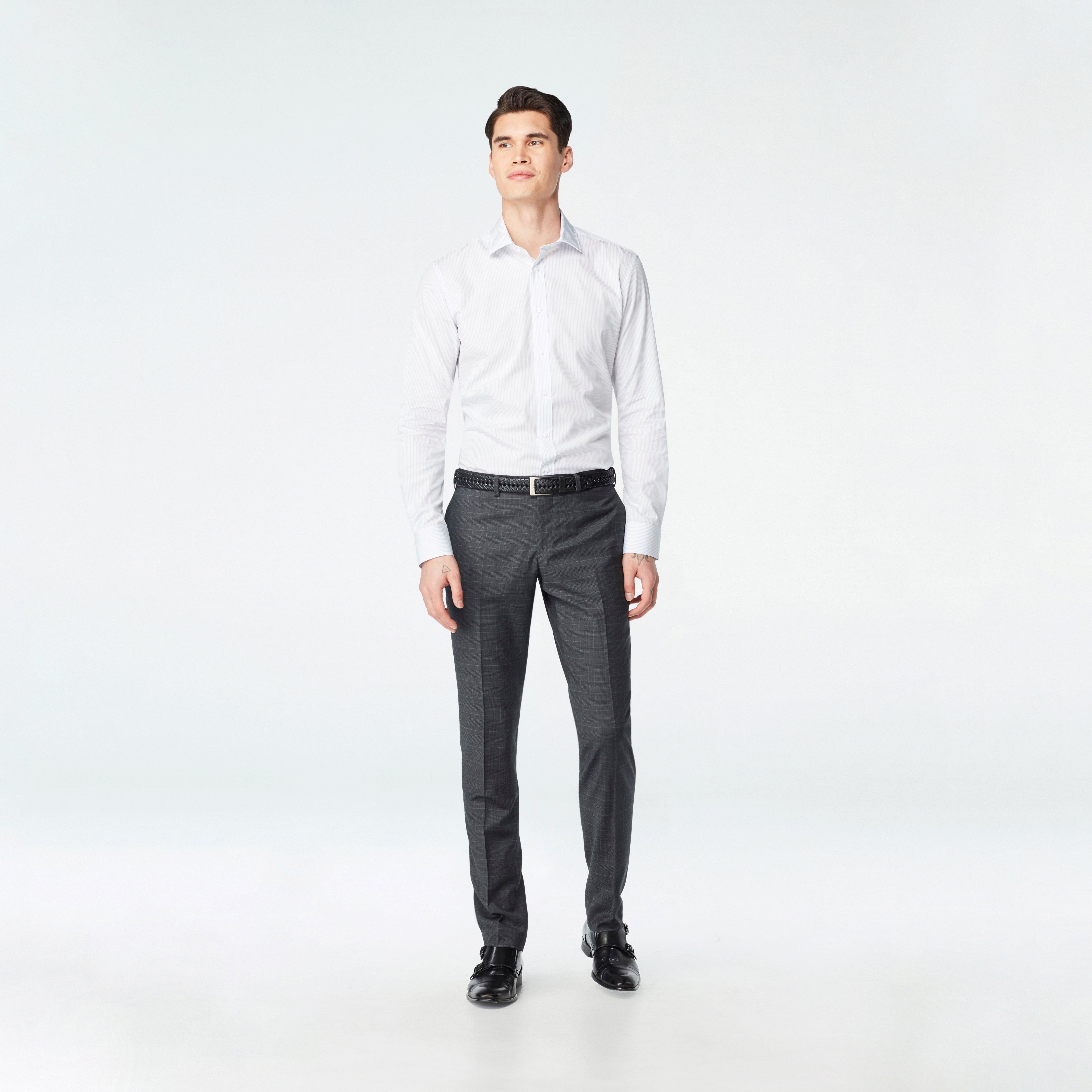 Hemsworth Prince of Wales Charcoal Suit