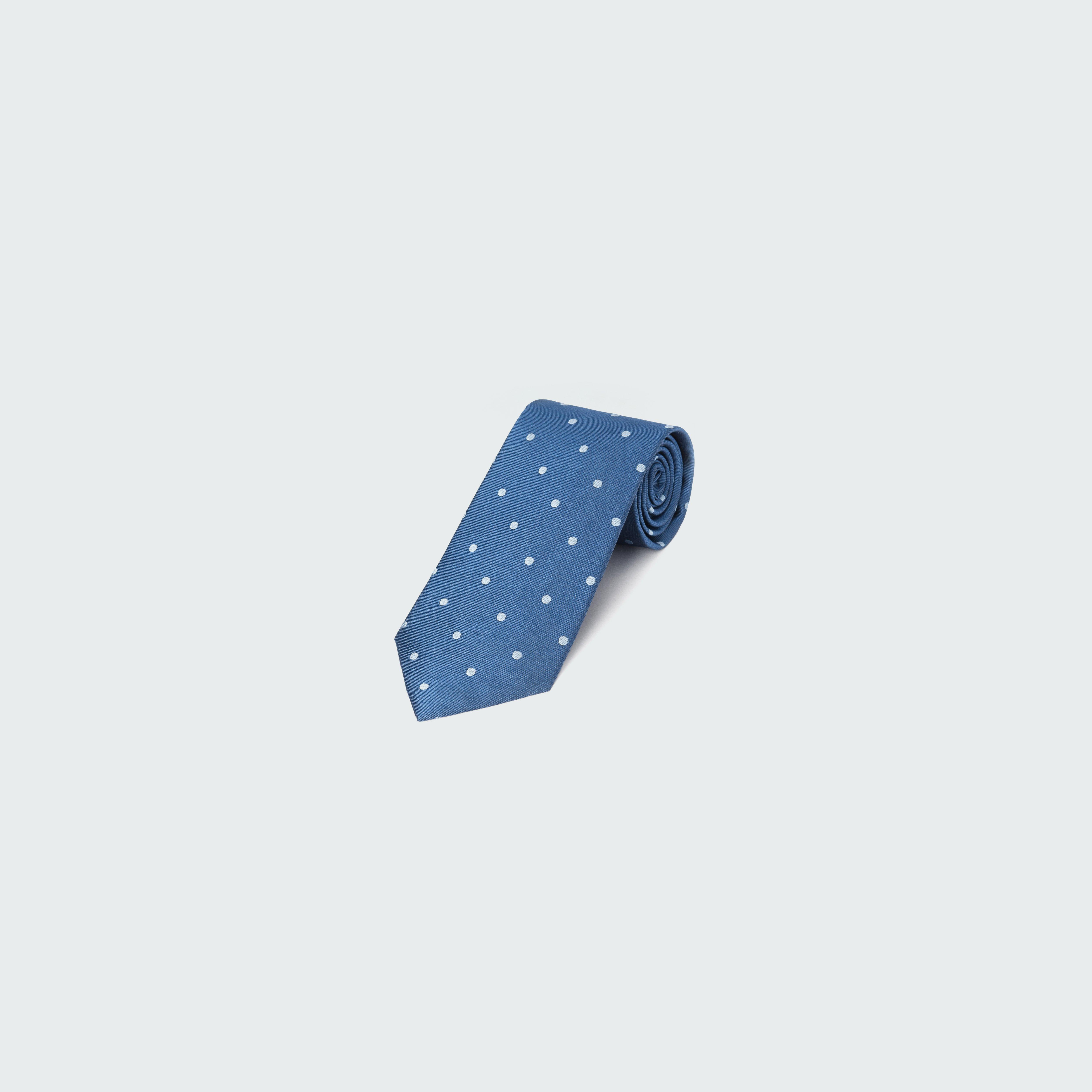 Blue Polka Dot Tie
