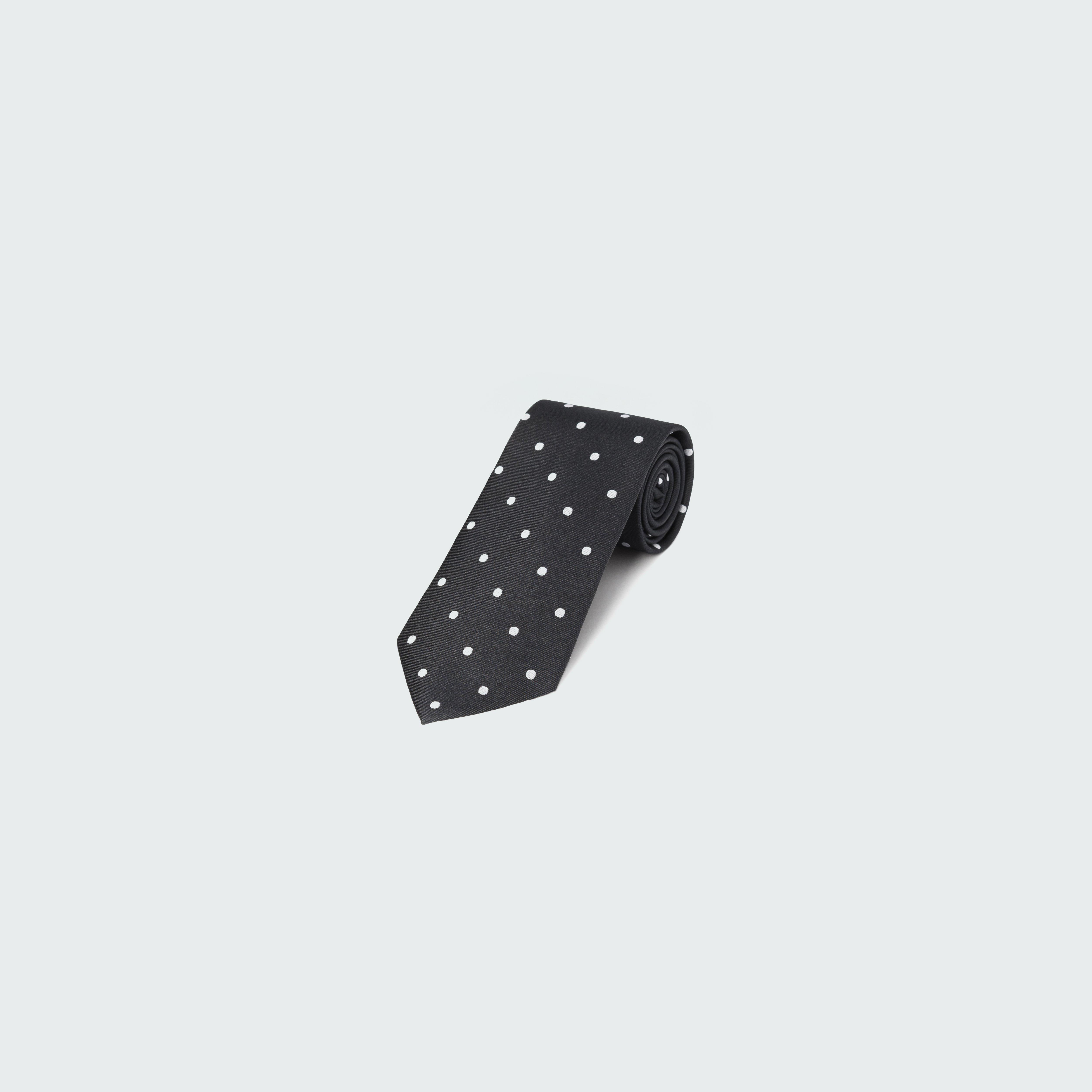 Black Polka Dot Tie