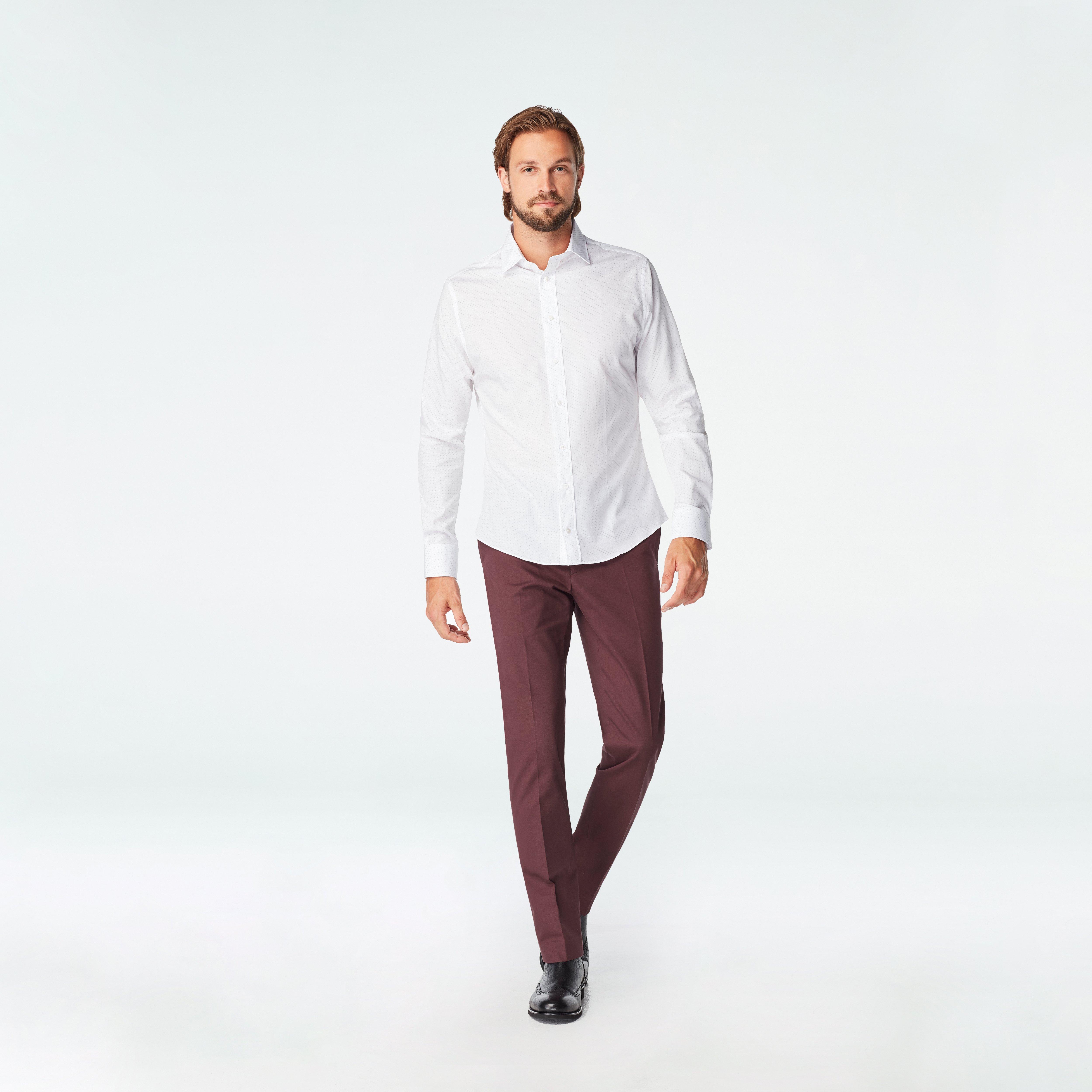 Hayton Dot Gray Casual Shirt