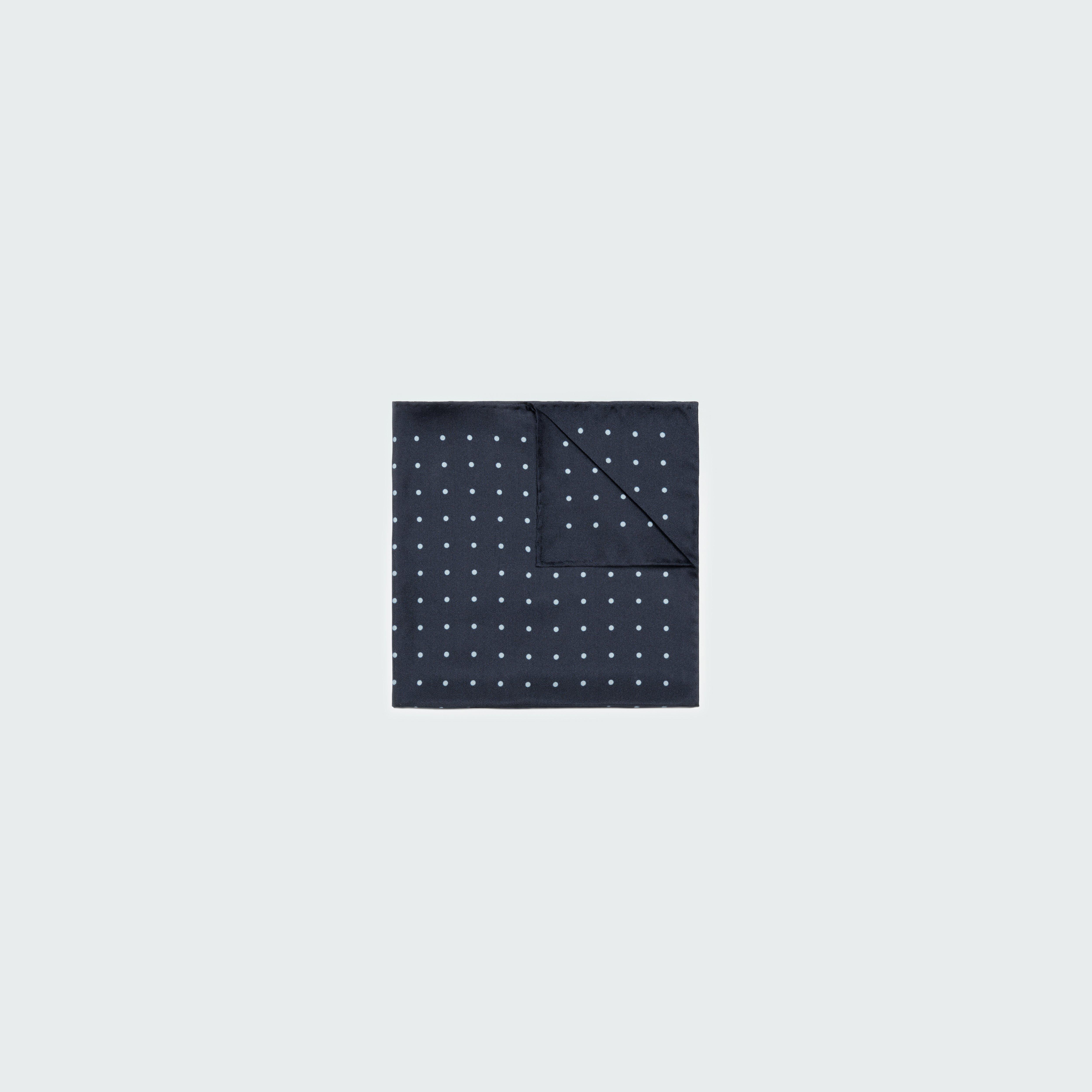 Navy Polka Dot Pocket Square 2 Navy Polka Dot Pocket Square