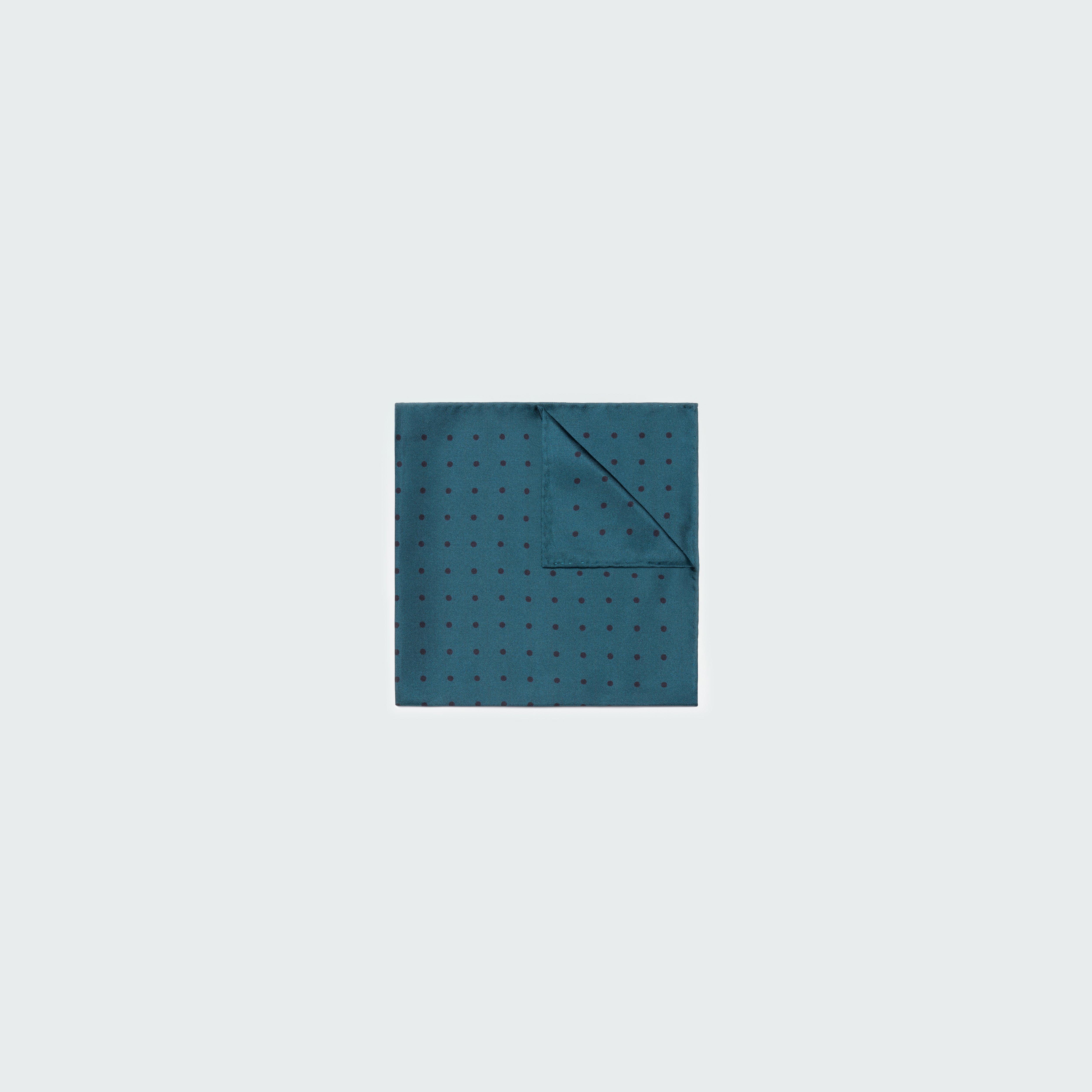 Teal Polka Dot Pocket Square 2 Teal Polka Dot Pocket Square