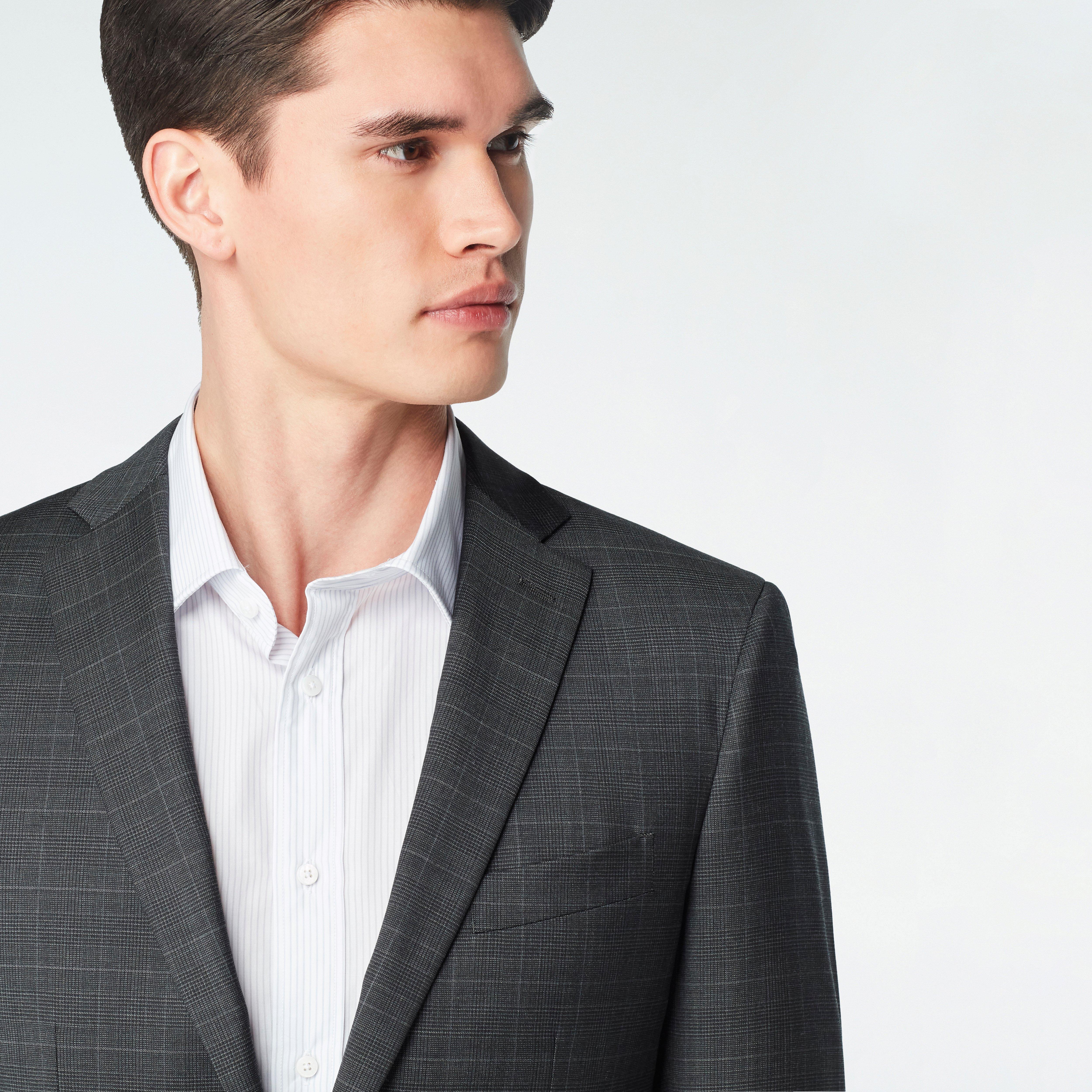 Hemsworth Prince of Wales Charcoal Blazer