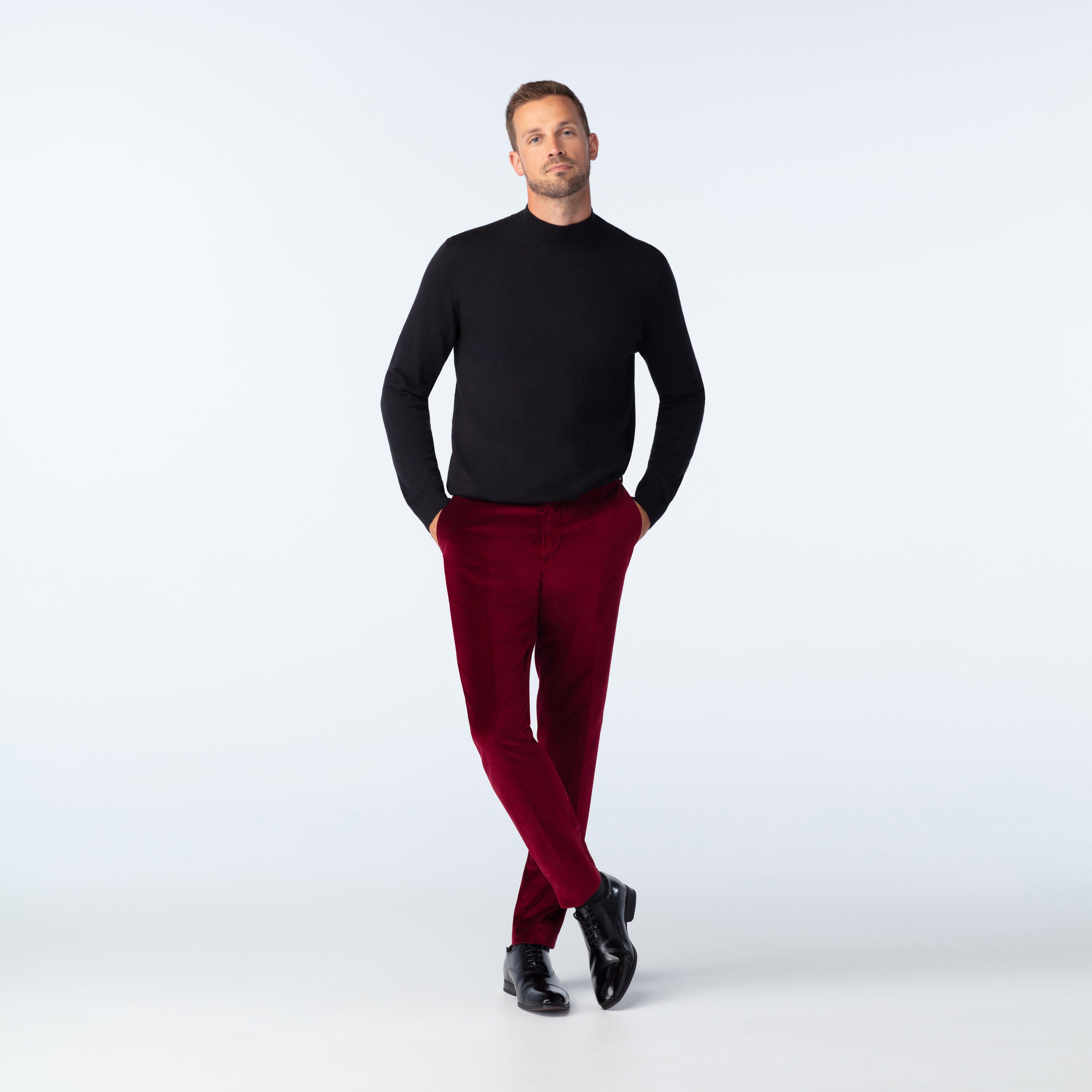 Harford Velvet Burgundy Suit