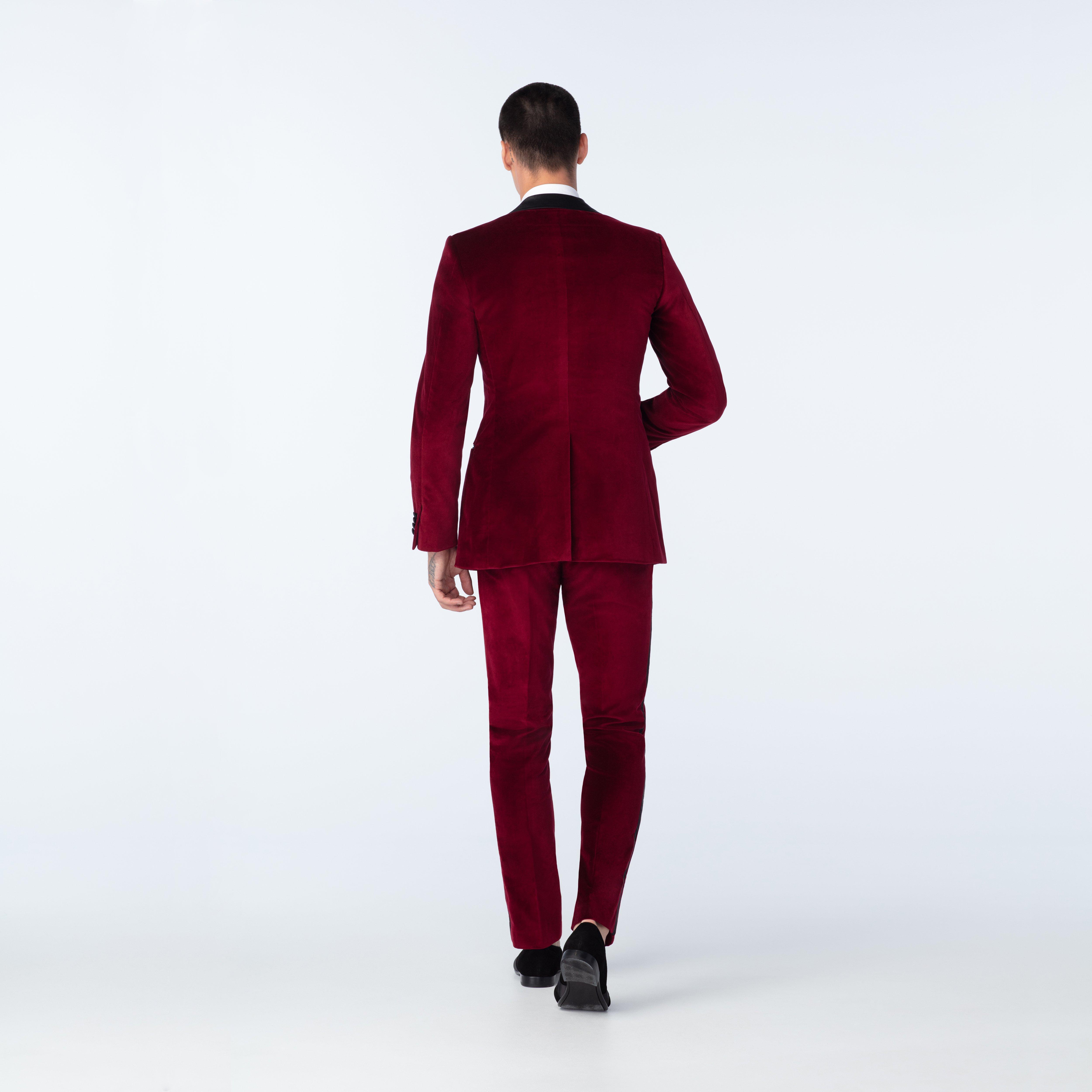 Harford Velvet Burgundy Tuxedo 2 Harford Velvet Burgundy Tuxedo