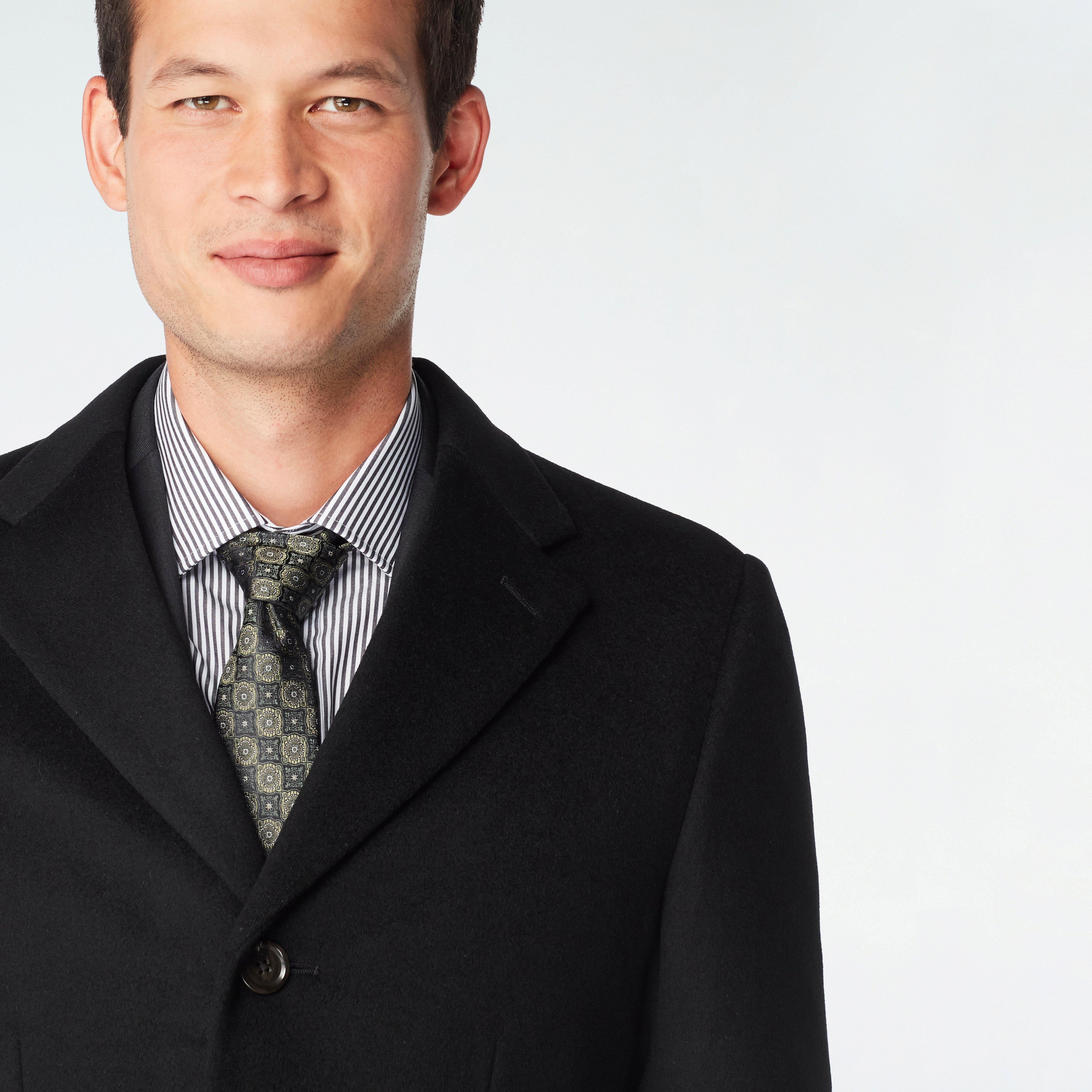 Heartford Black Overcoat