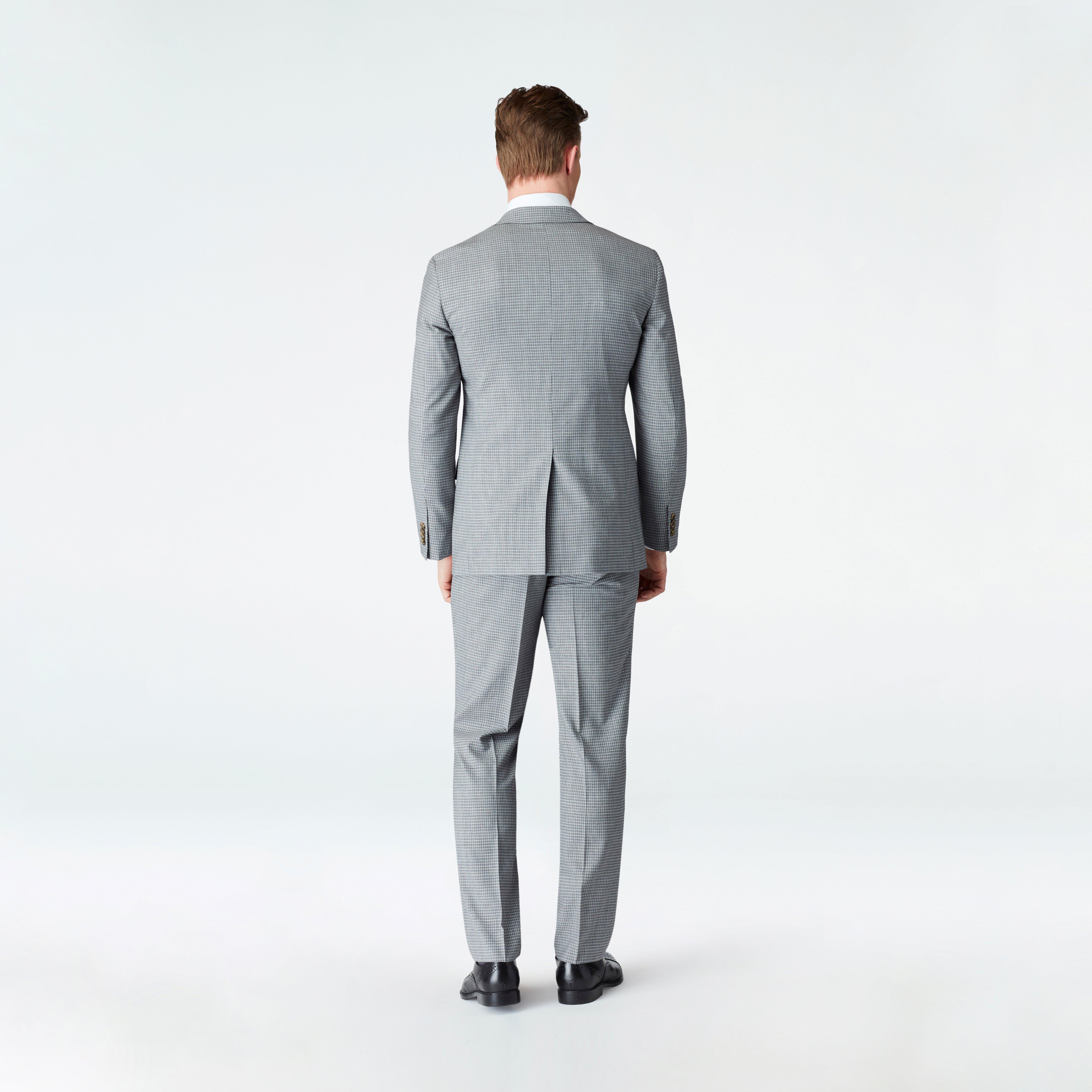 Coalville Mini Check Gray Blazer