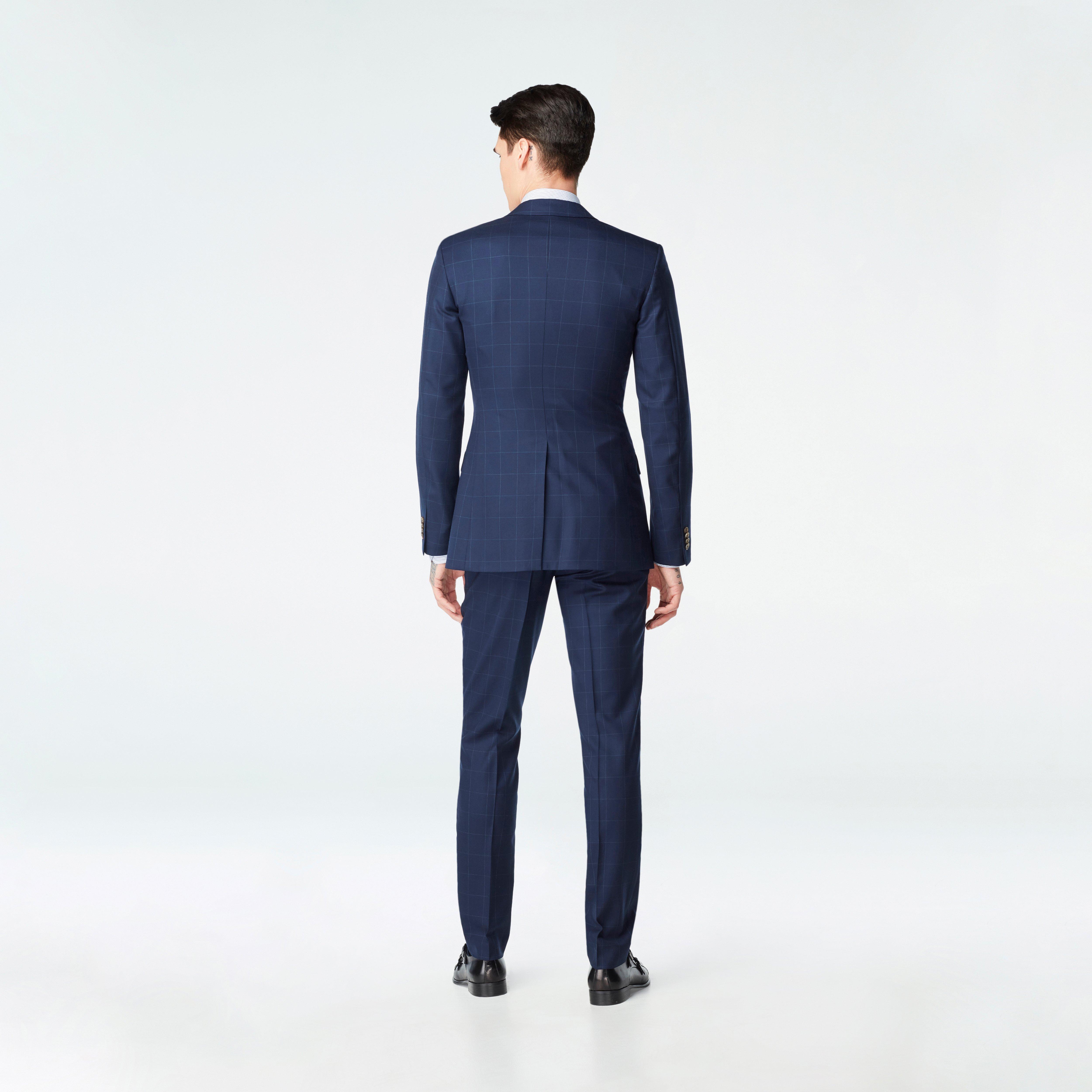 Harrogate Windowpane Navy Blazer 2 Harrogate Windowpane Navy Blazer