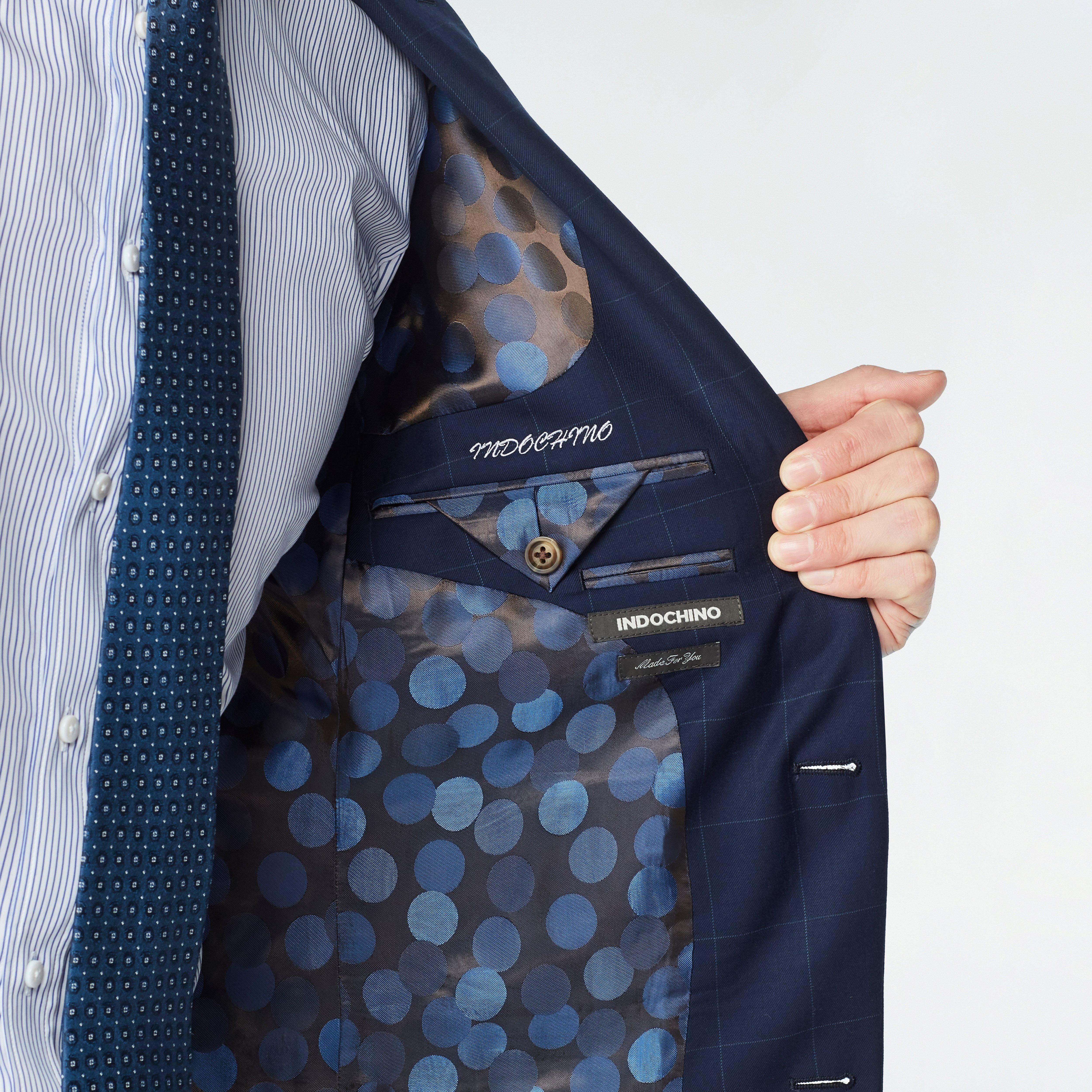 Harrogate Windowpane Navy Blazer 3 Harrogate Windowpane Navy Blazer