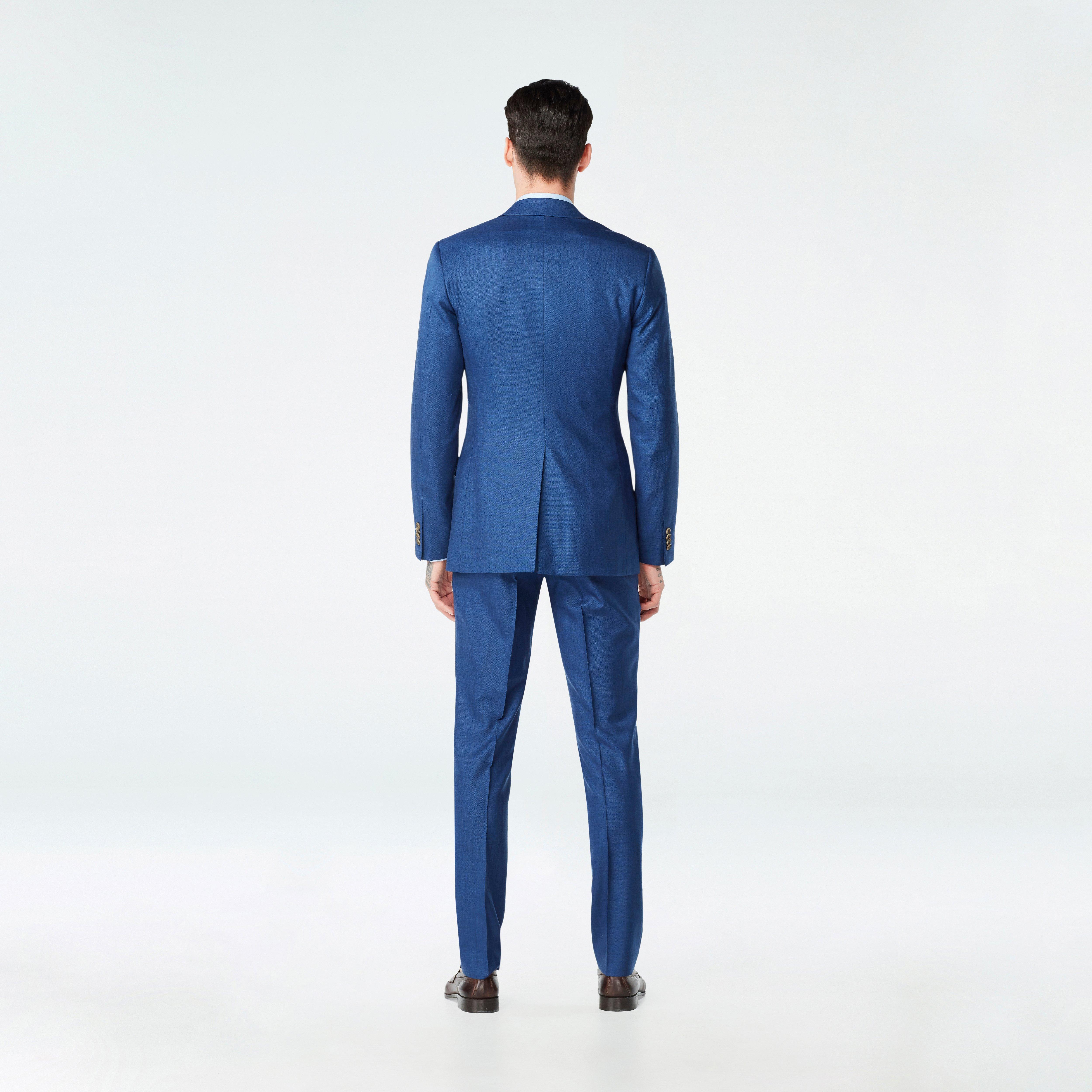 Hayle Sharkskin Blue Blazer 2 Hayle Sharkskin Blue Blazer