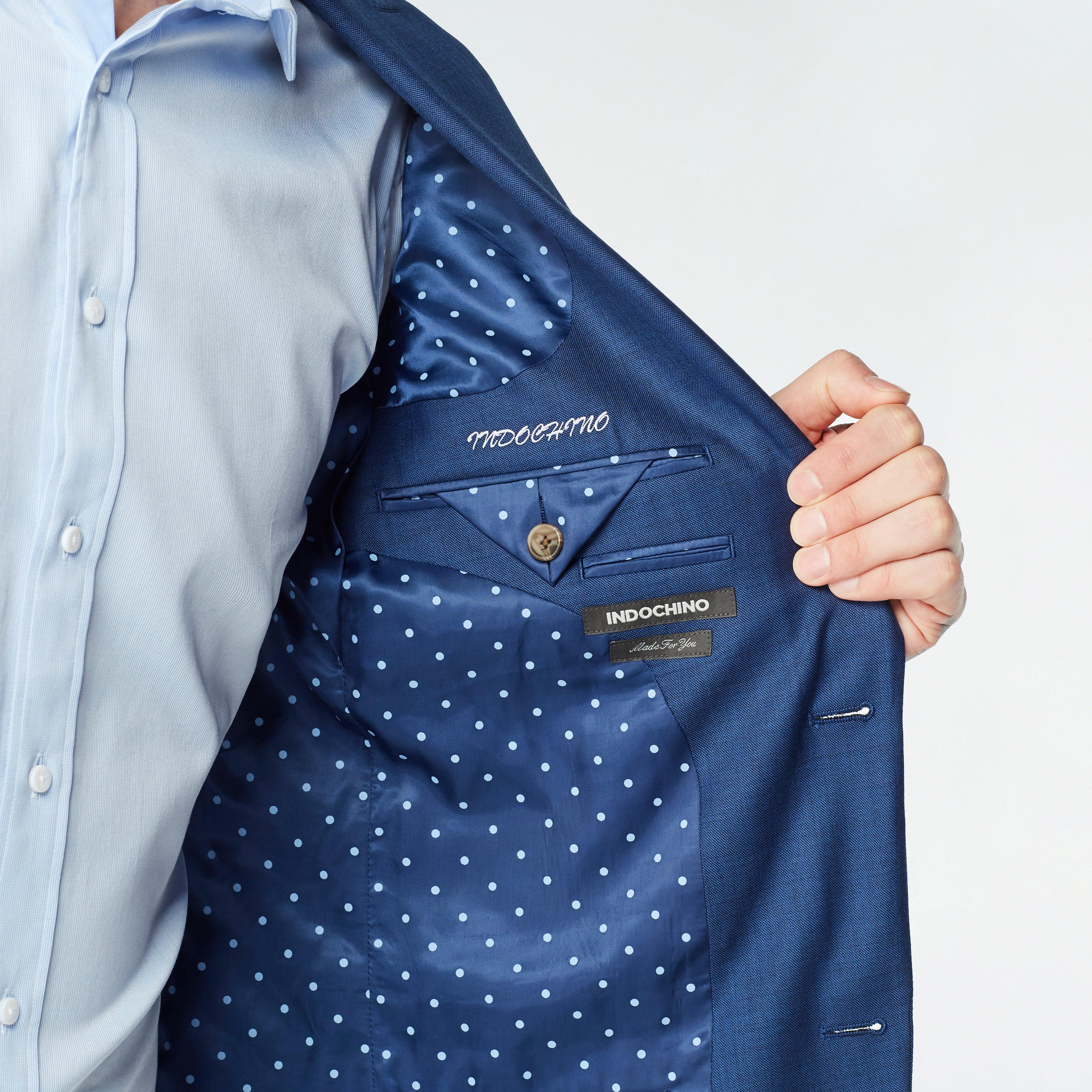 Hayle Sharkskin Blue Blazer 3 Hayle Sharkskin Blue Blazer