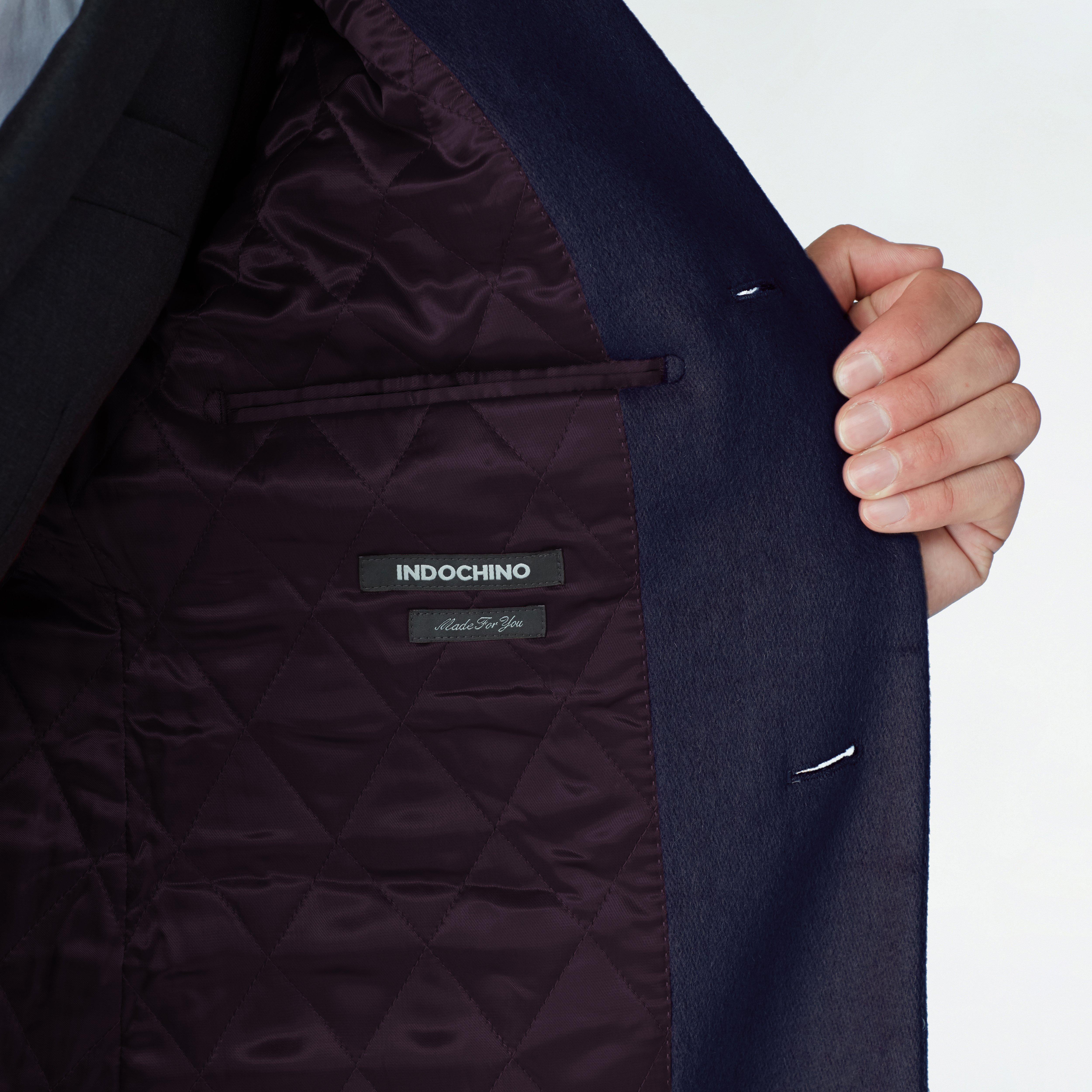 Heartford Navy Quilted Overcoat 3 Heartford Navy Quilted Overcoat