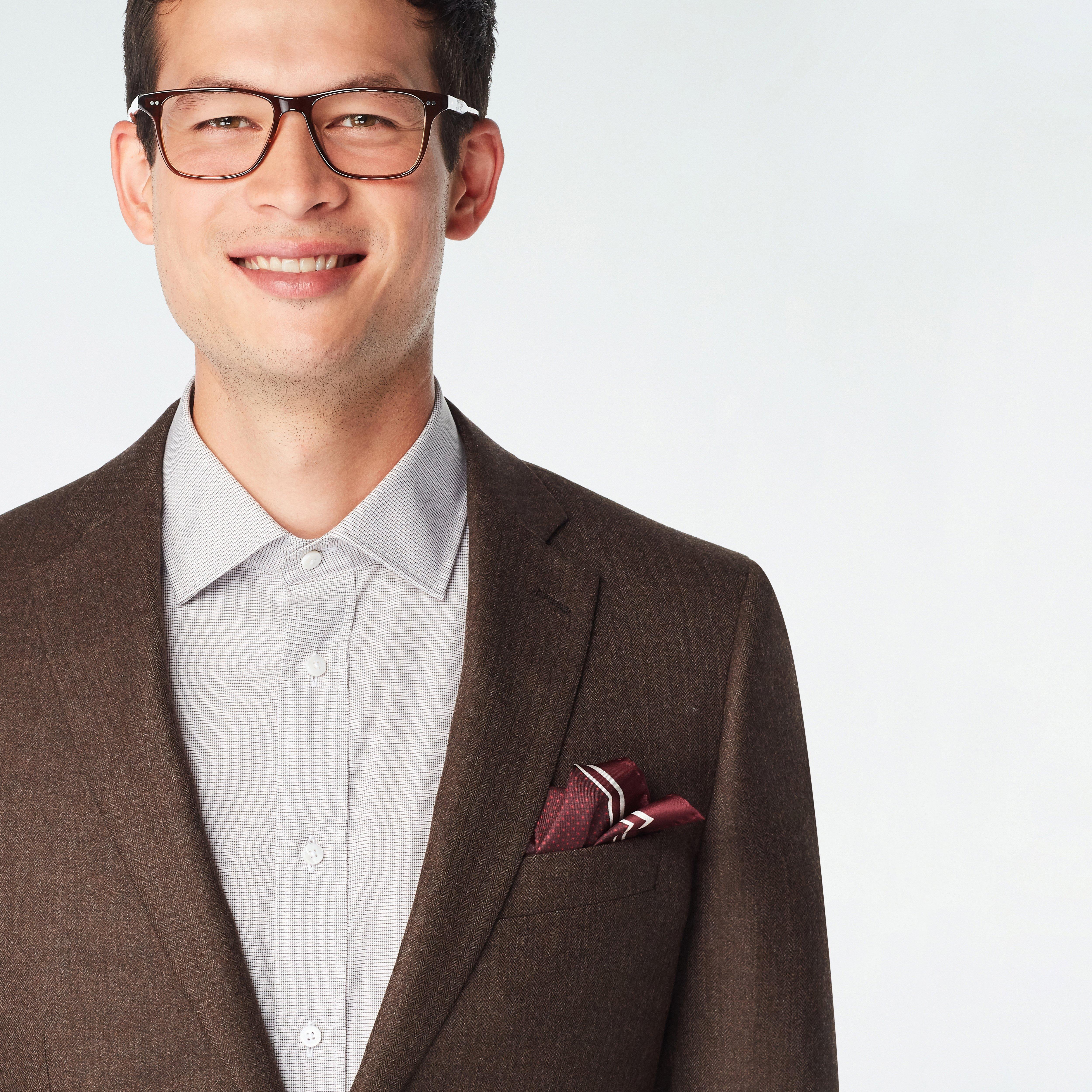Prescot Herringbone Dark Brown Suit 6 Prescot Herringbone Dark Brown Suit