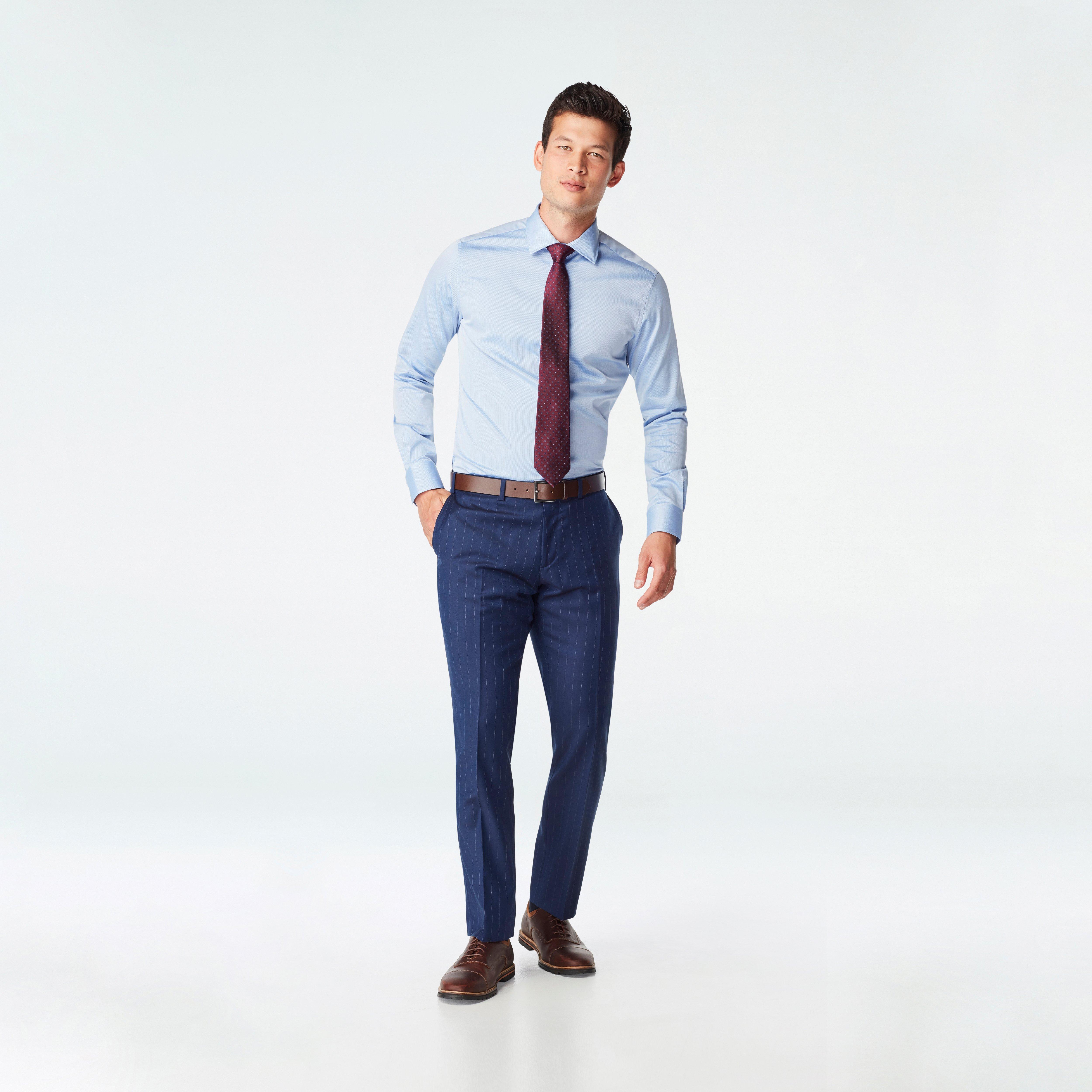Hemsworth Stripe Navy Suit