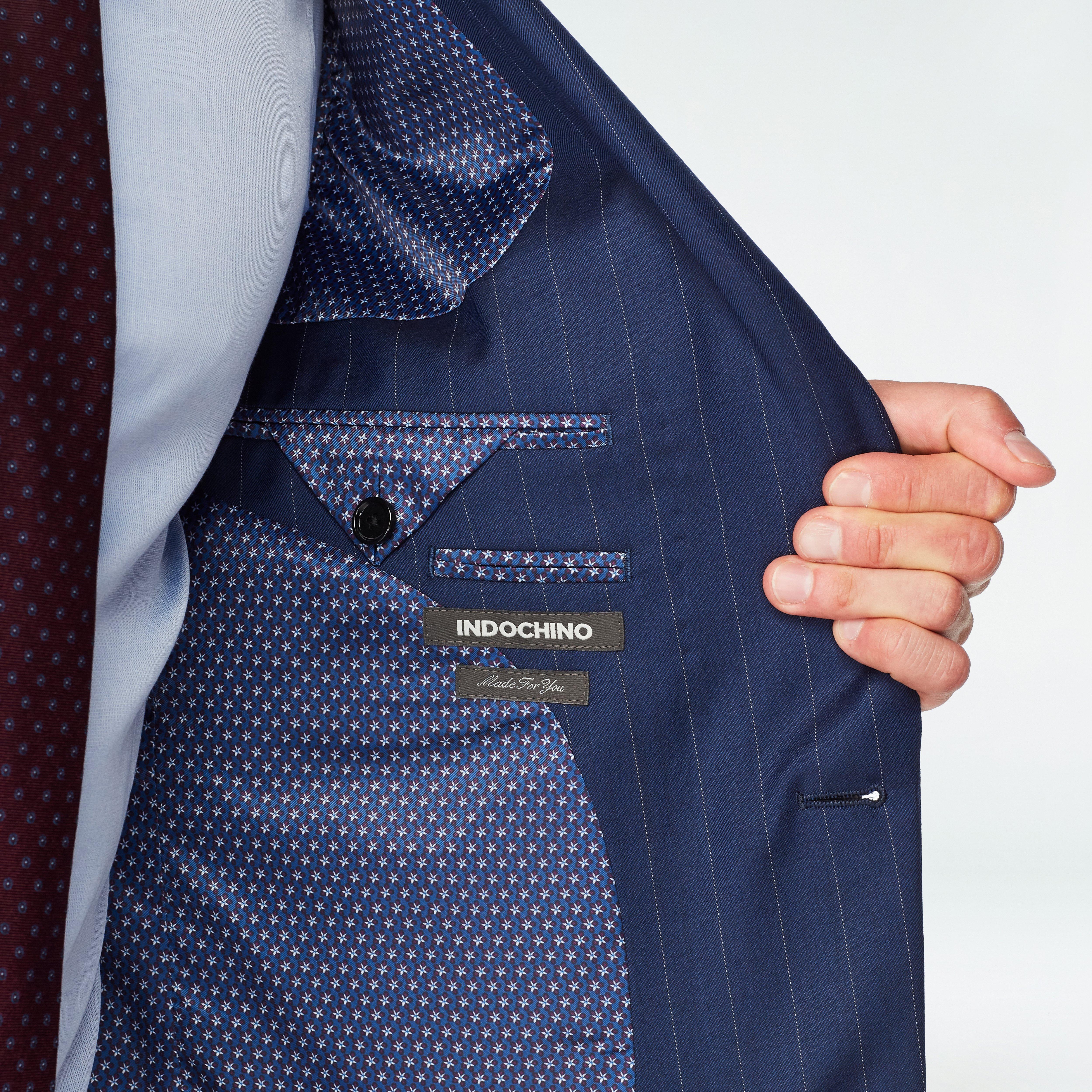 Hemsworth Stripe Navy Suit