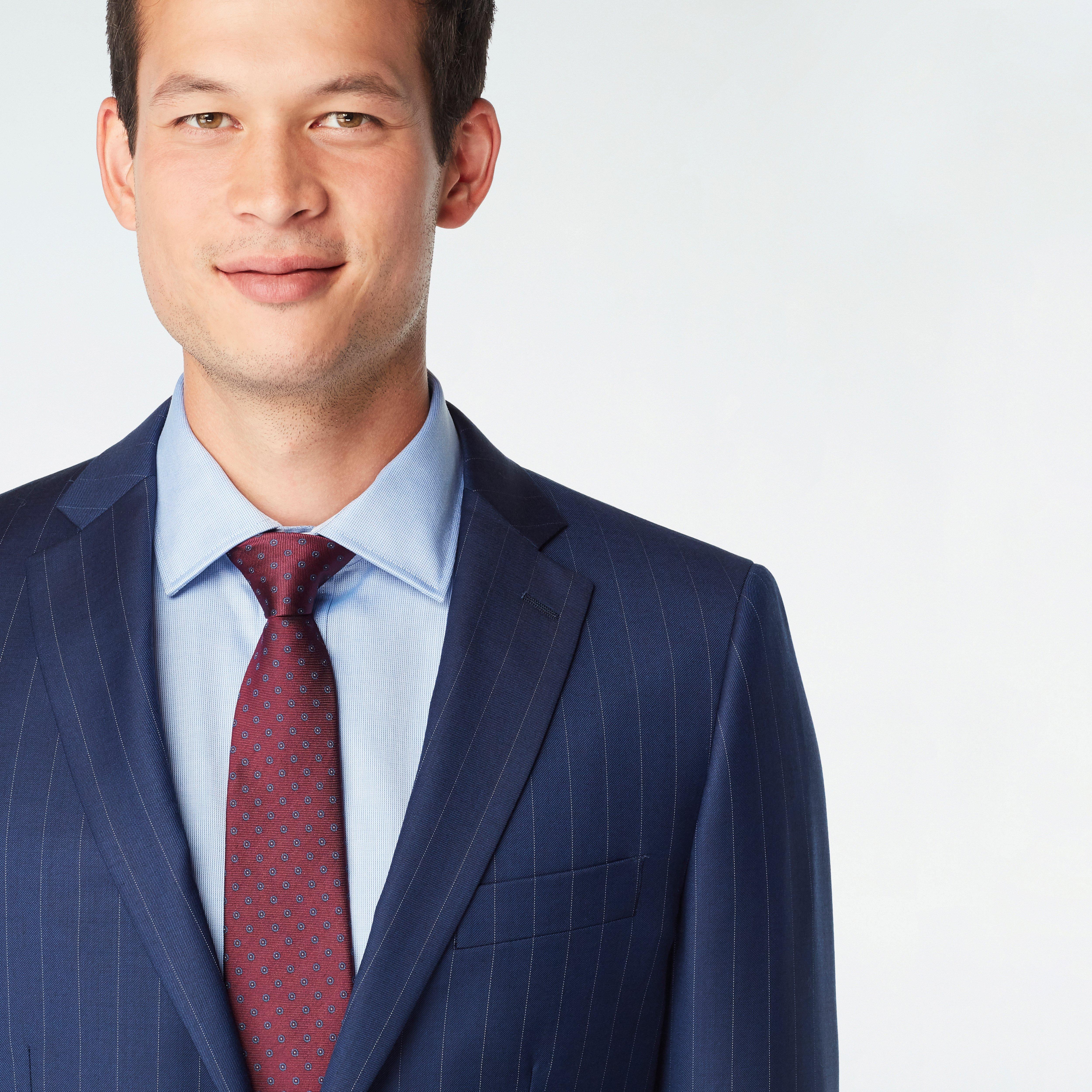 Hemsworth Stripe Navy Suit