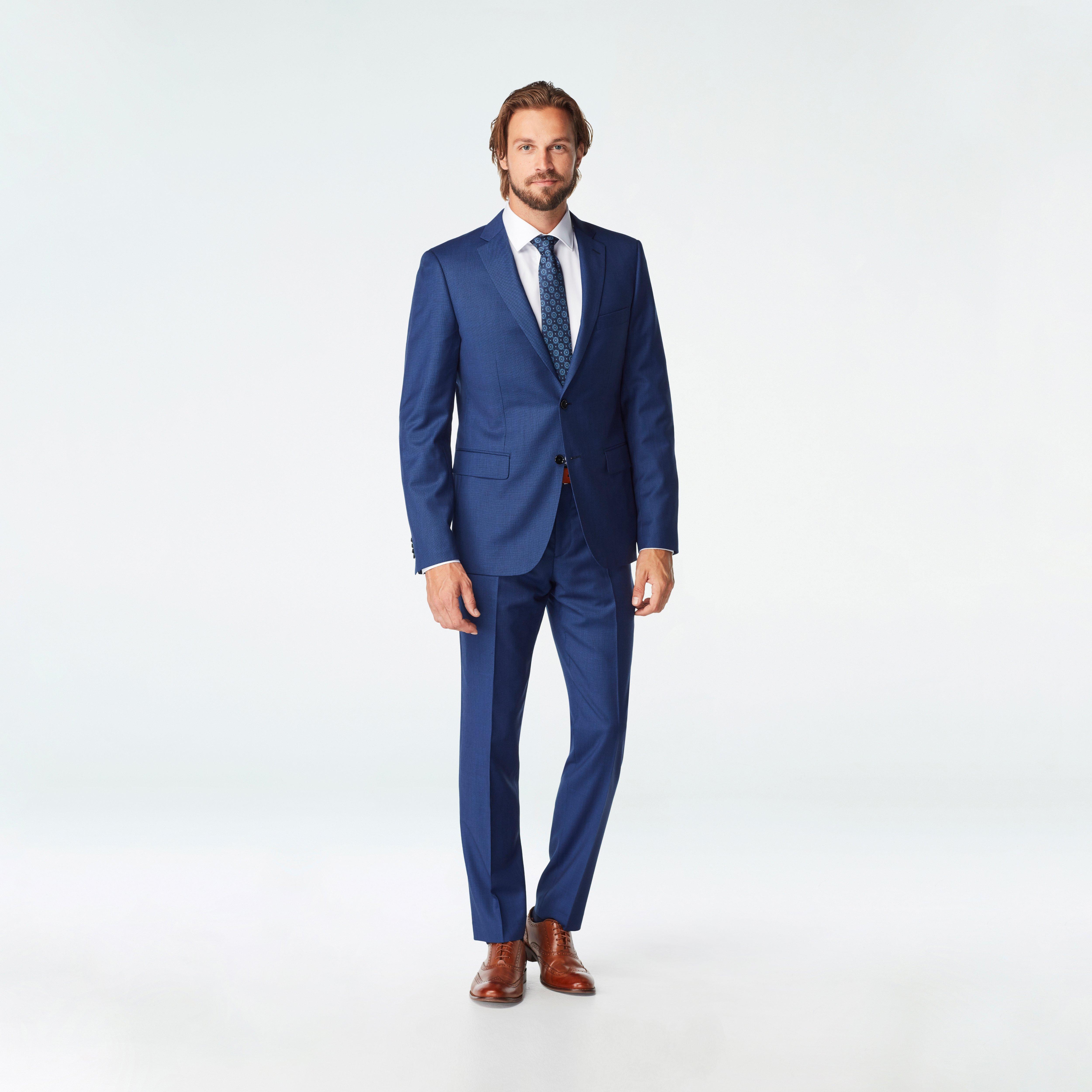 Highbridge Nailhead Blue Suit