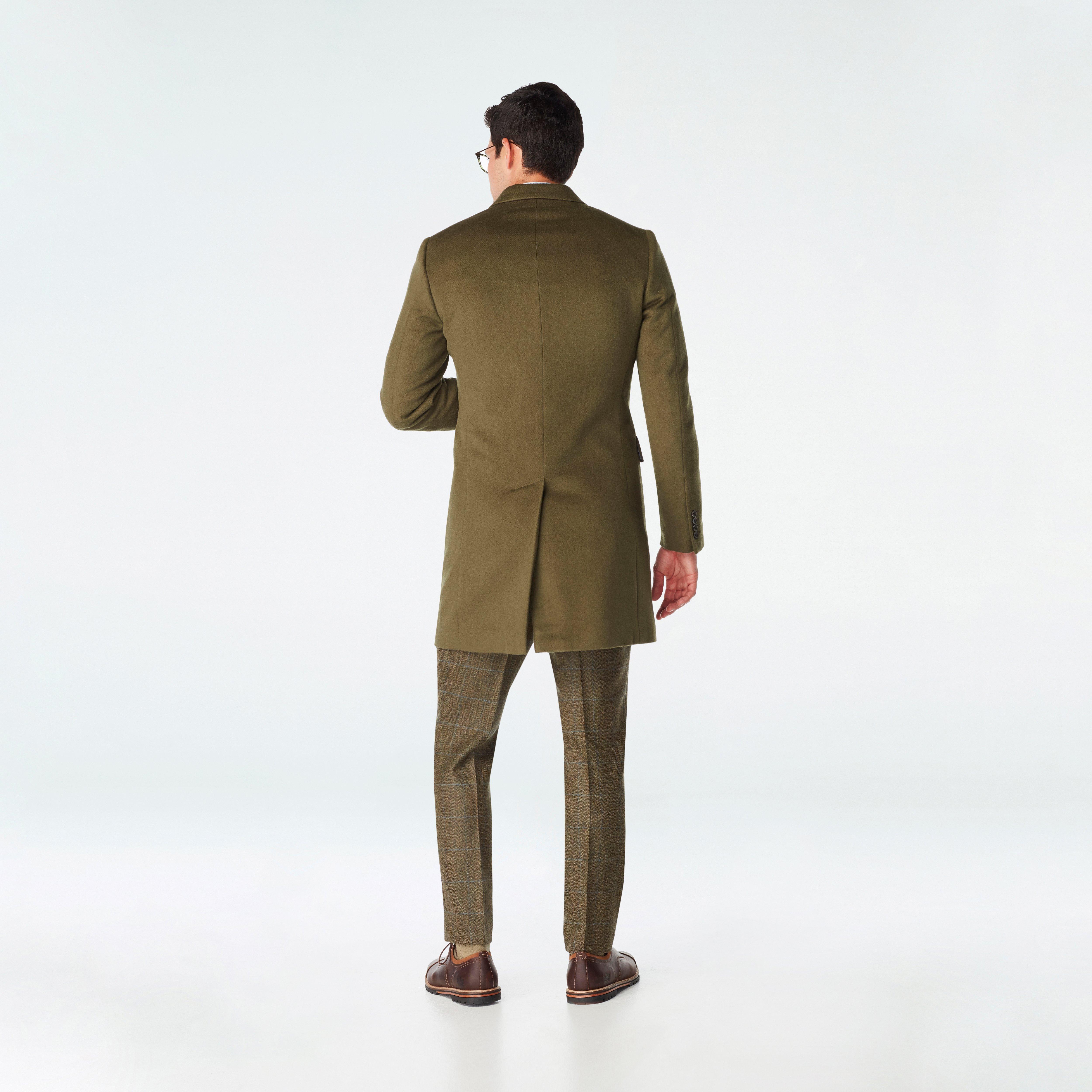 Heartford Olive Quilted Overcoat