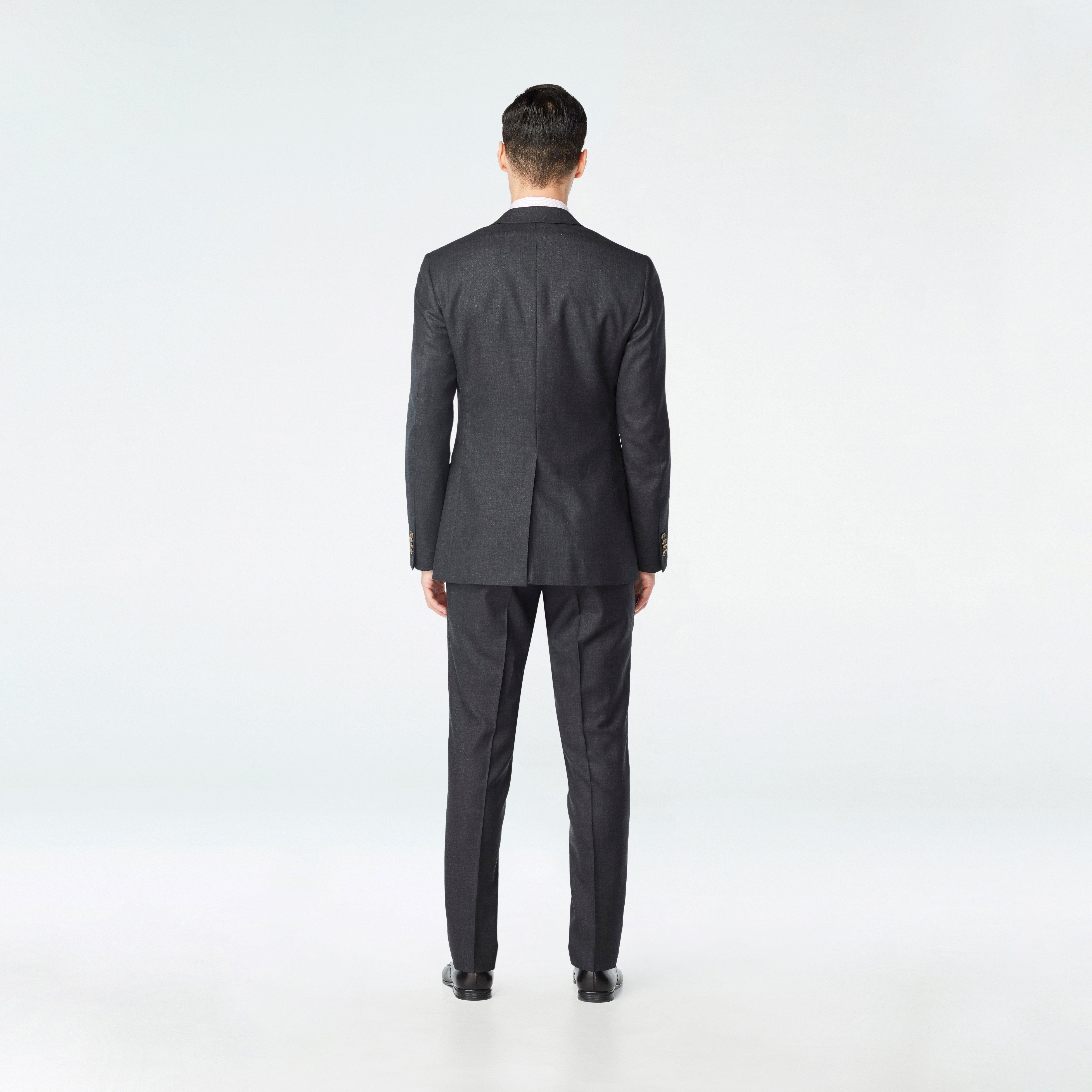 Hayle Sharkskin Charcoal Blazer 2 Hayle Sharkskin Charcoal Blazer