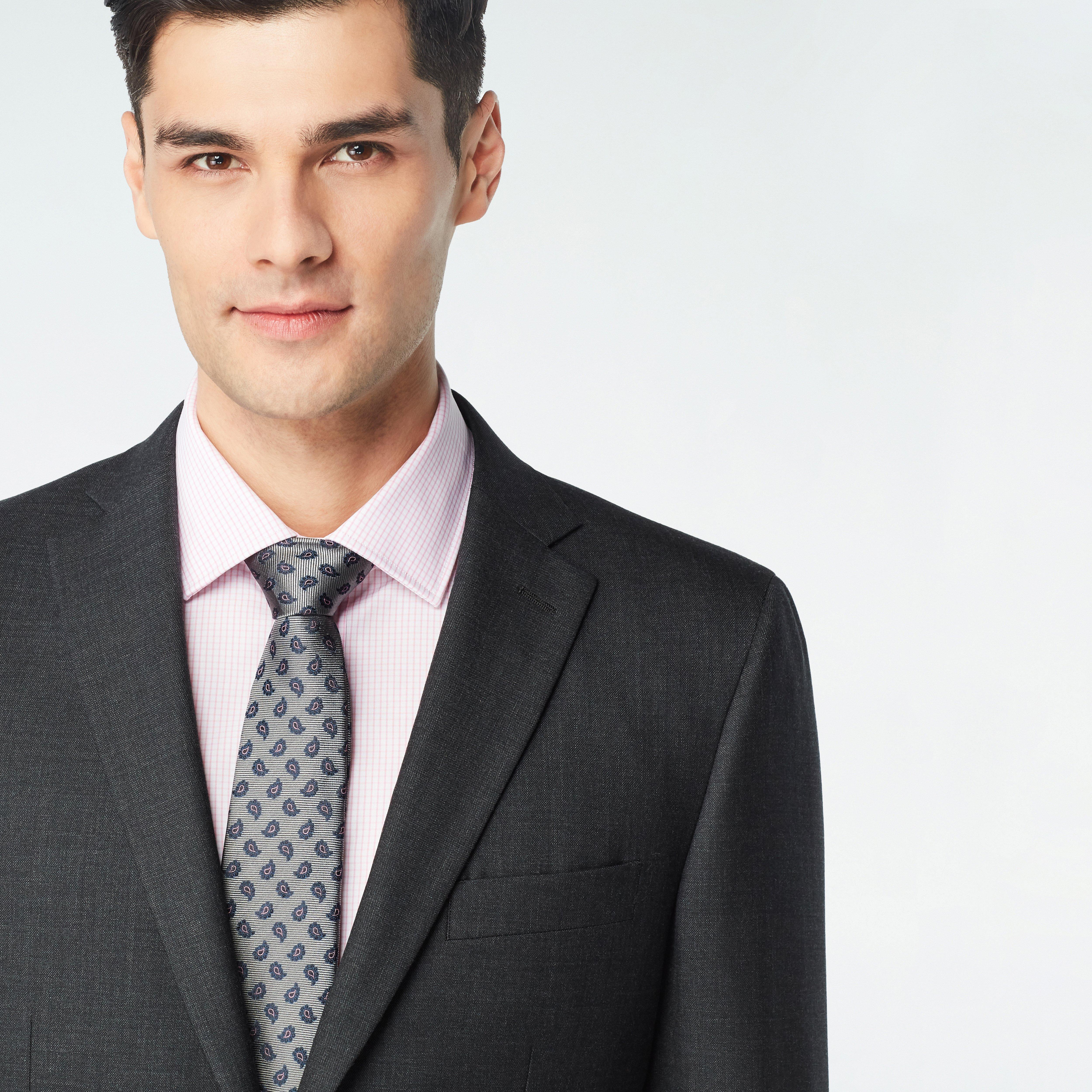 Hayle Sharkskin Charcoal Blazer 4 Hayle Sharkskin Charcoal Blazer