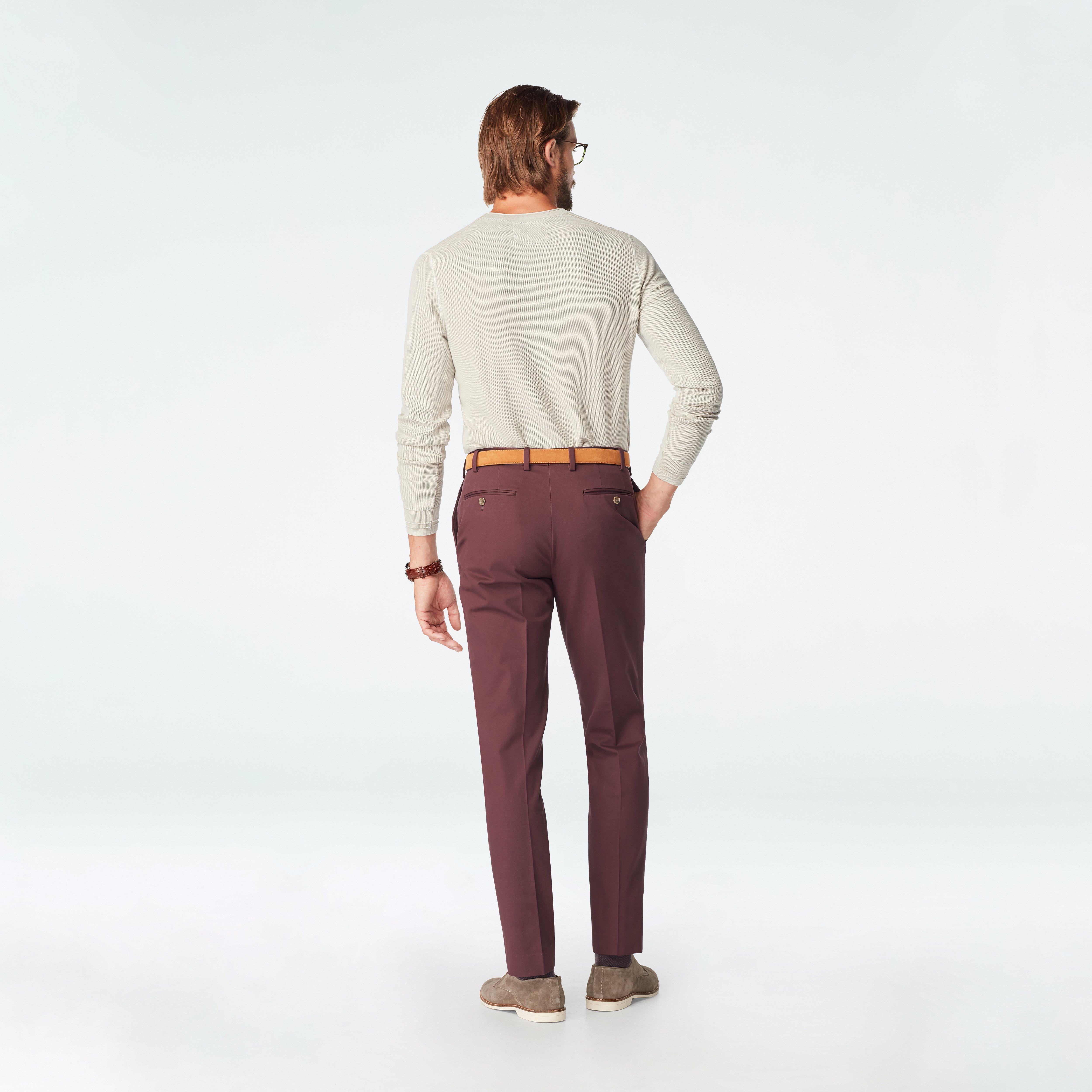 Houndslow Burgundy Chino