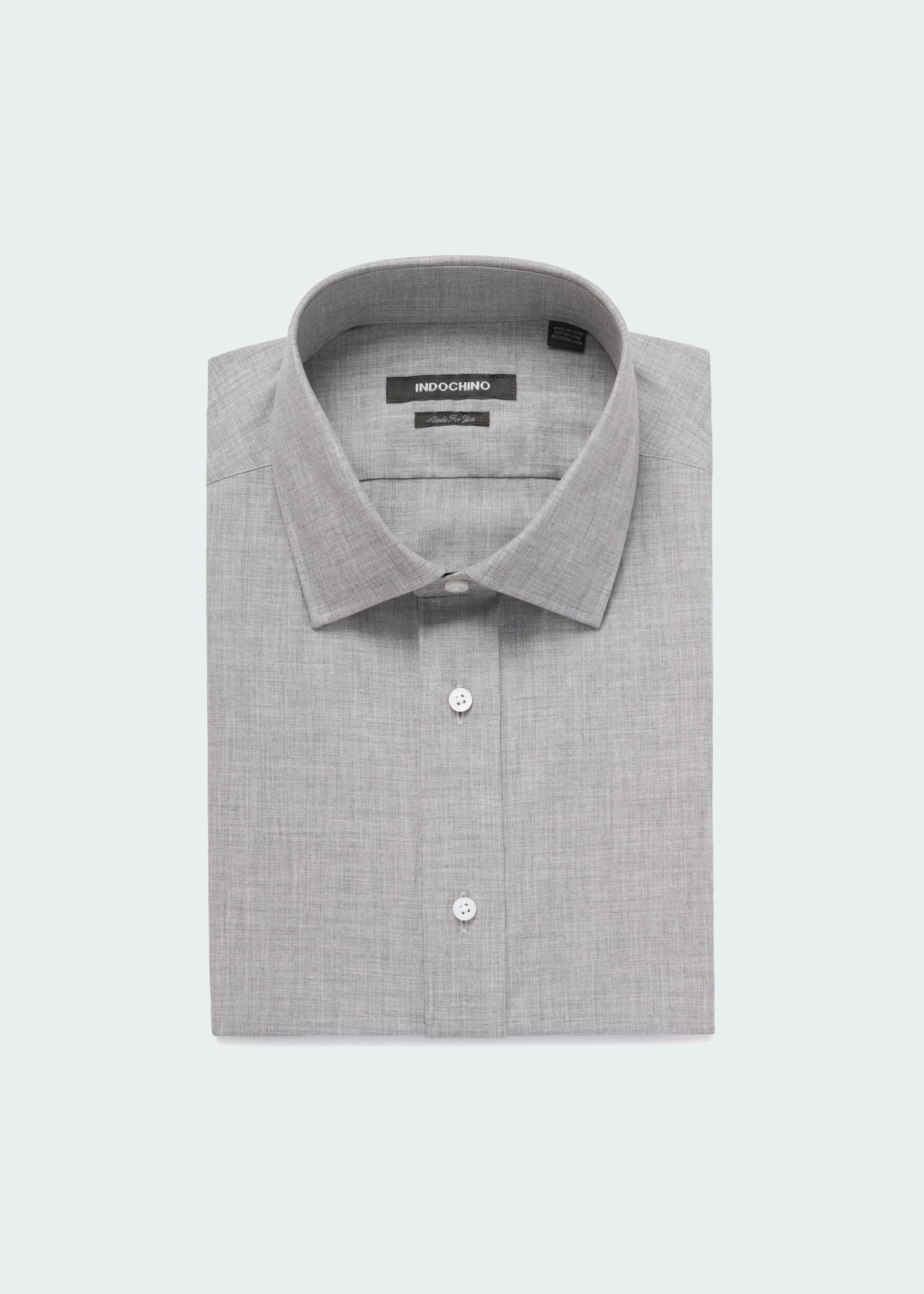 Dilham Melange Light Gray Shirt