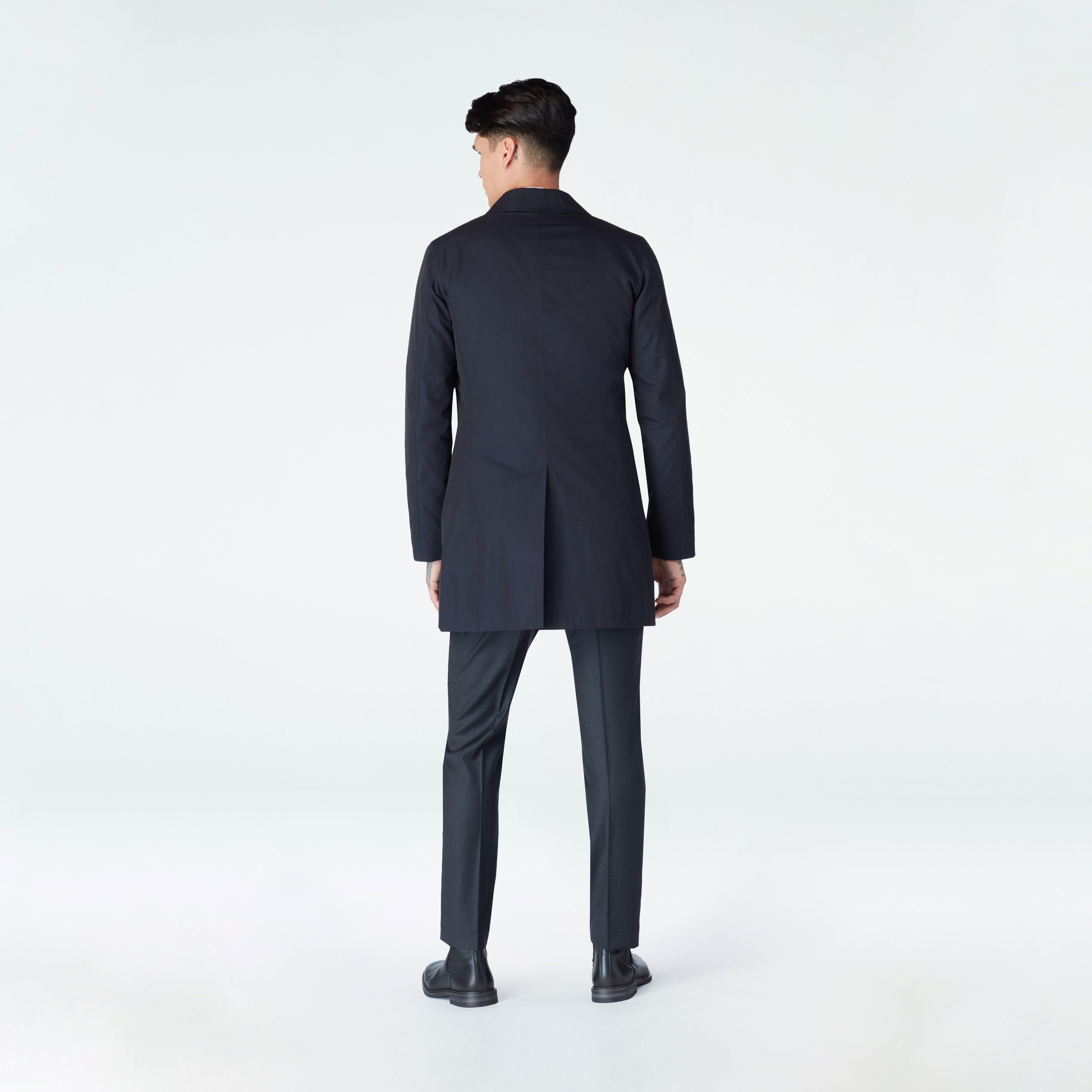 Highcliffe Navy Mac Coat 2 Highcliffe Navy Mac Coat