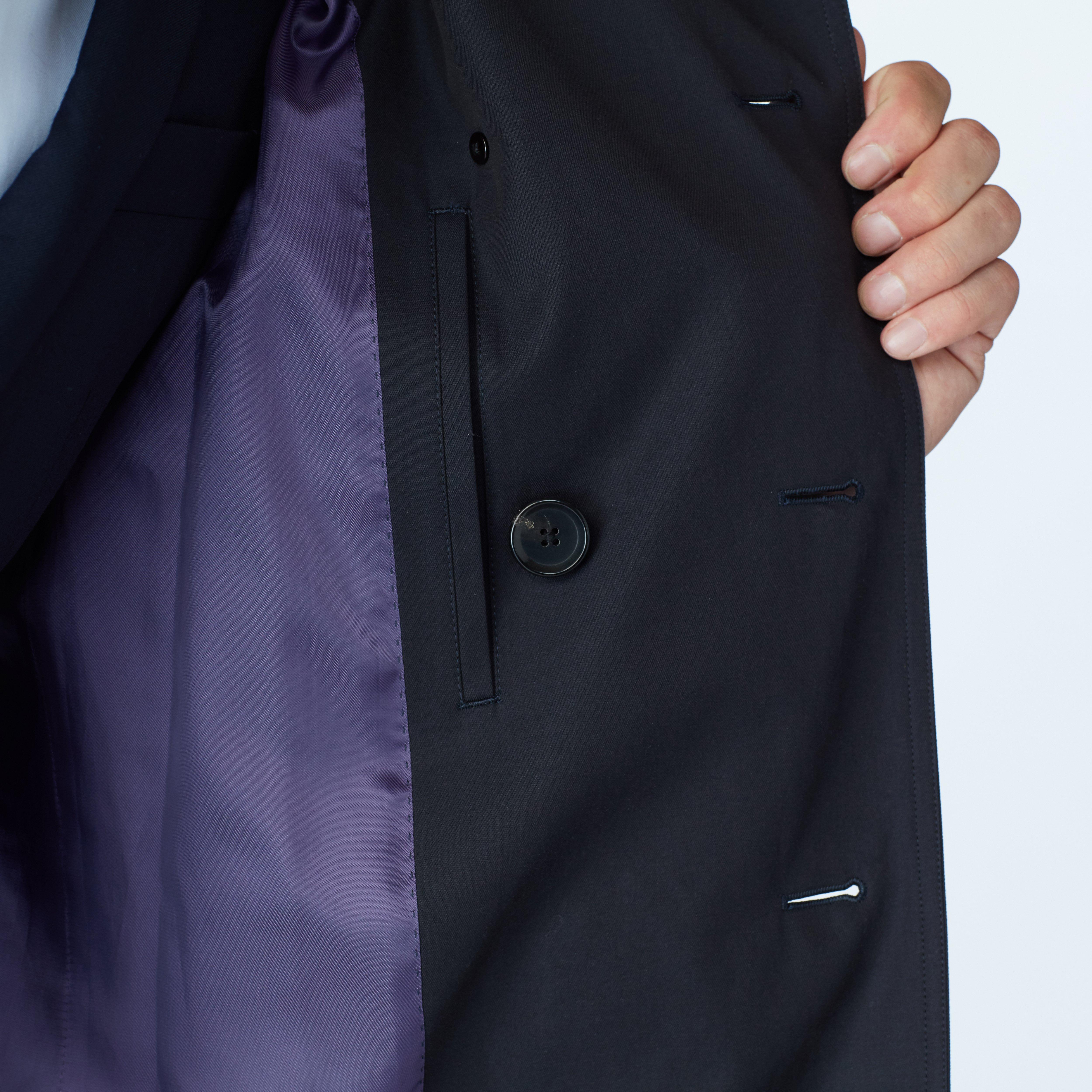 Highcliffe Navy Mac Coat 3 Highcliffe Navy Mac Coat