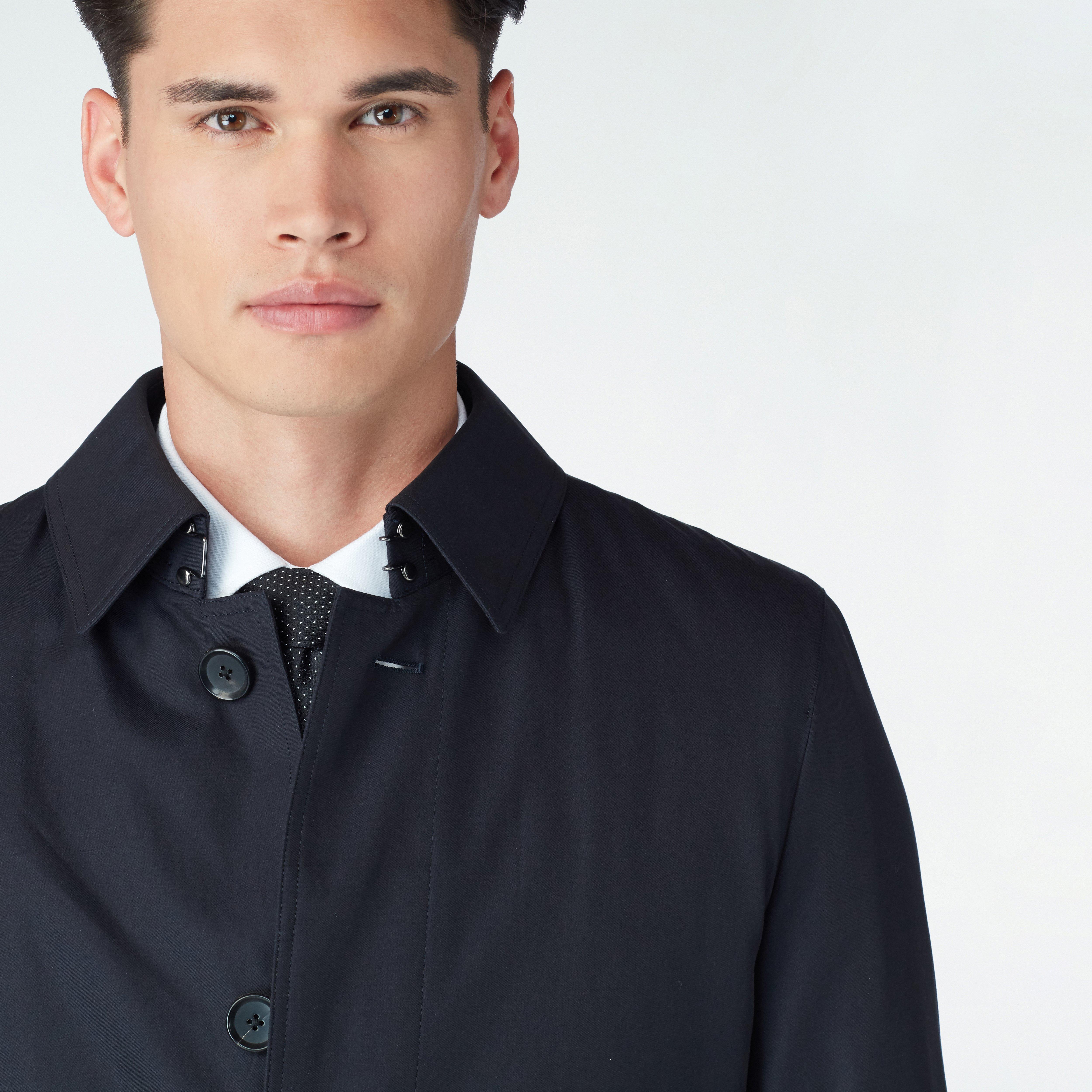 Highcliffe Navy Mac Coat 4 Highcliffe Navy Mac Coat