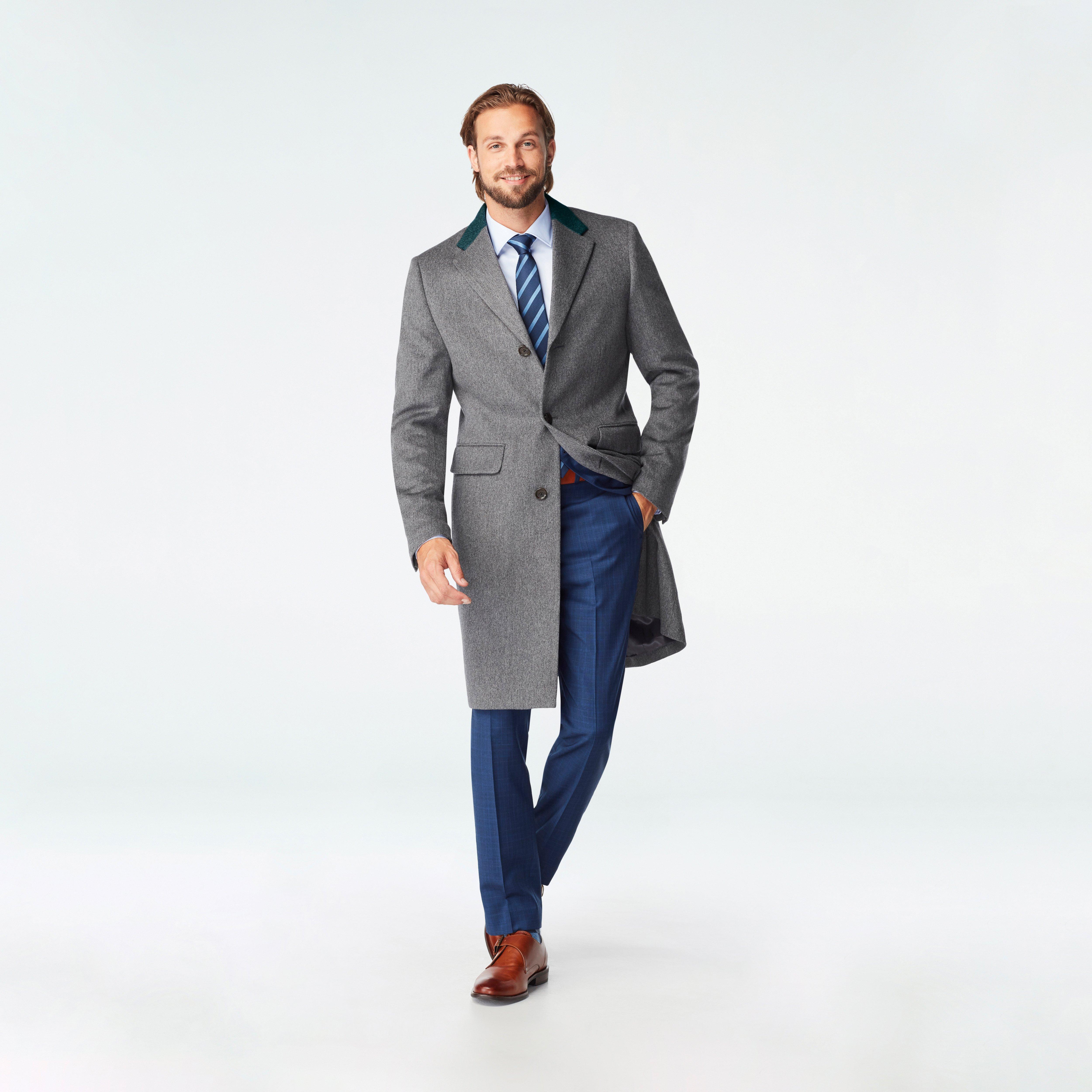 Huntley Gray Chesterfield Overcoat