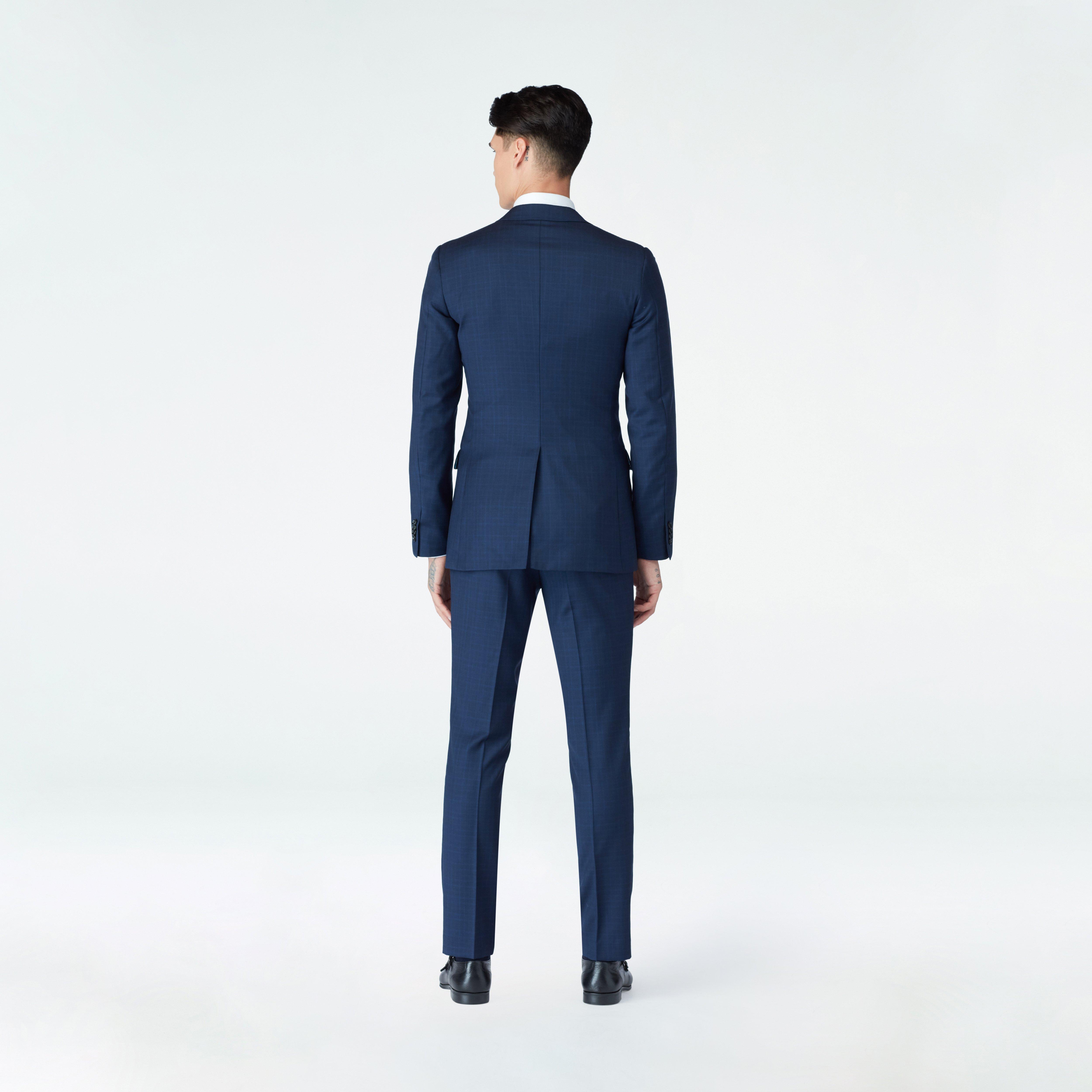 Harrogate Glen Check Midnight Blue Suit 2 Harrogate Glen Check Midnight Blue Suit