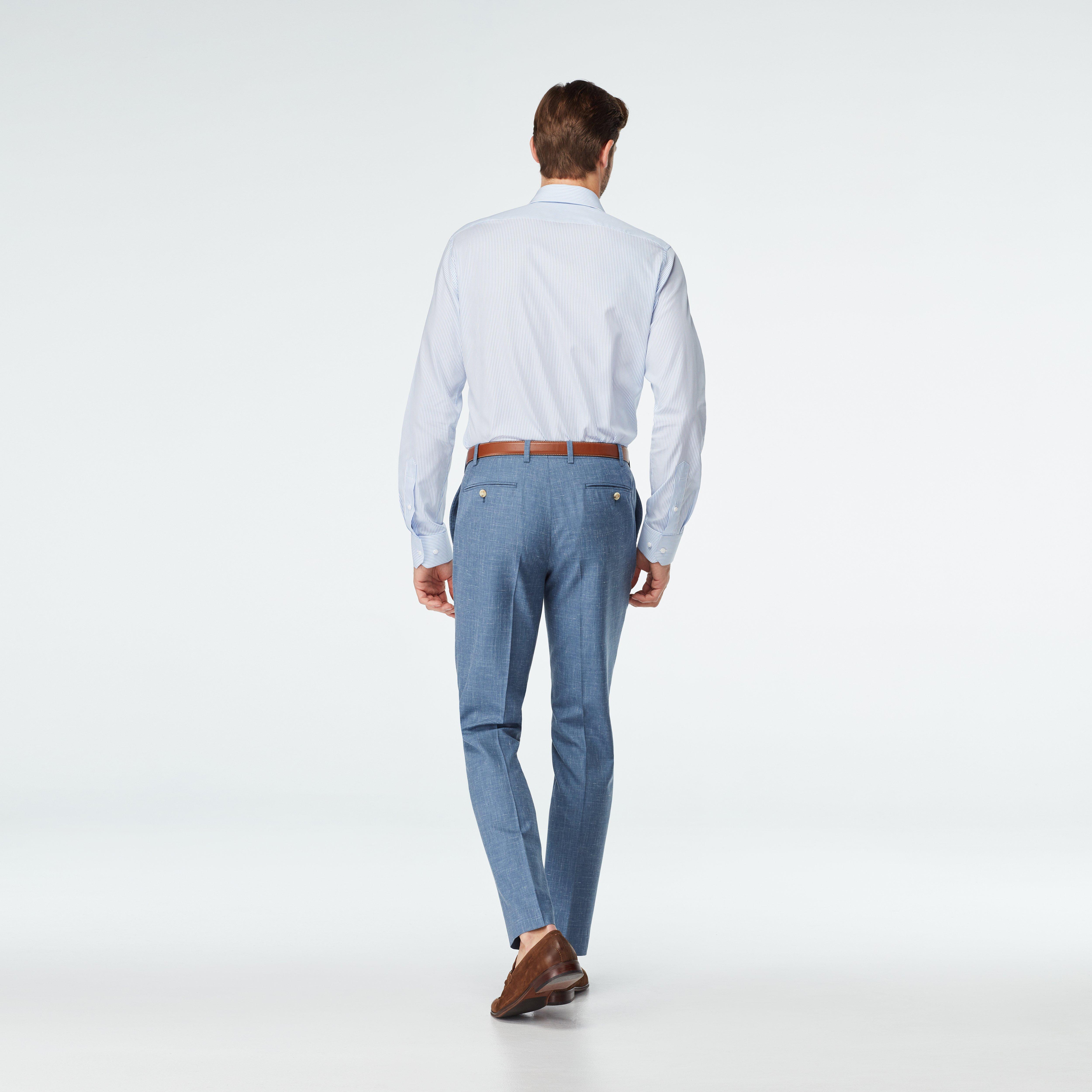 Stockport Wool Linen Light Blue pants 2 Stockport Wool Linen Light Blue pants