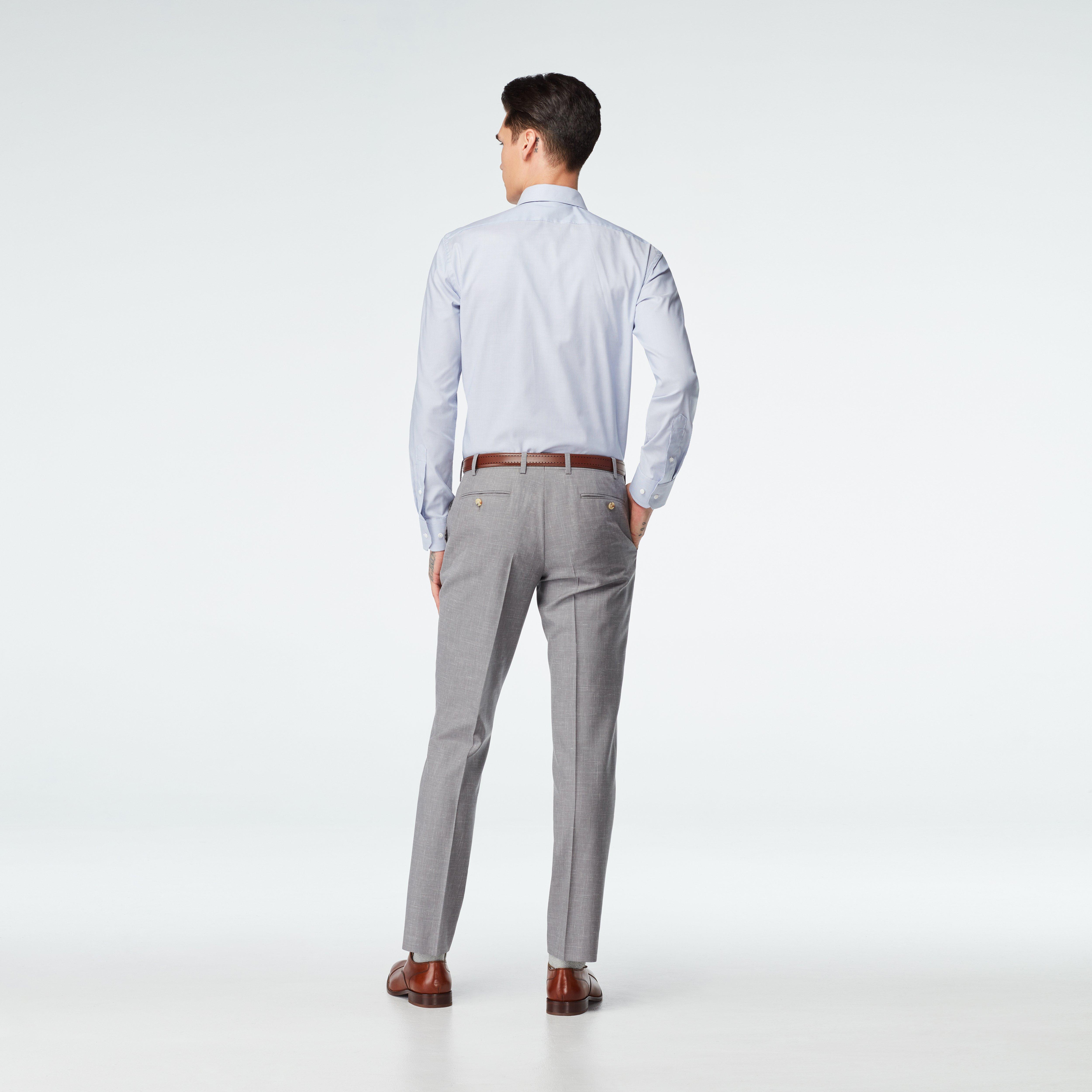 Stockport Wool Linen Light Gray Suit