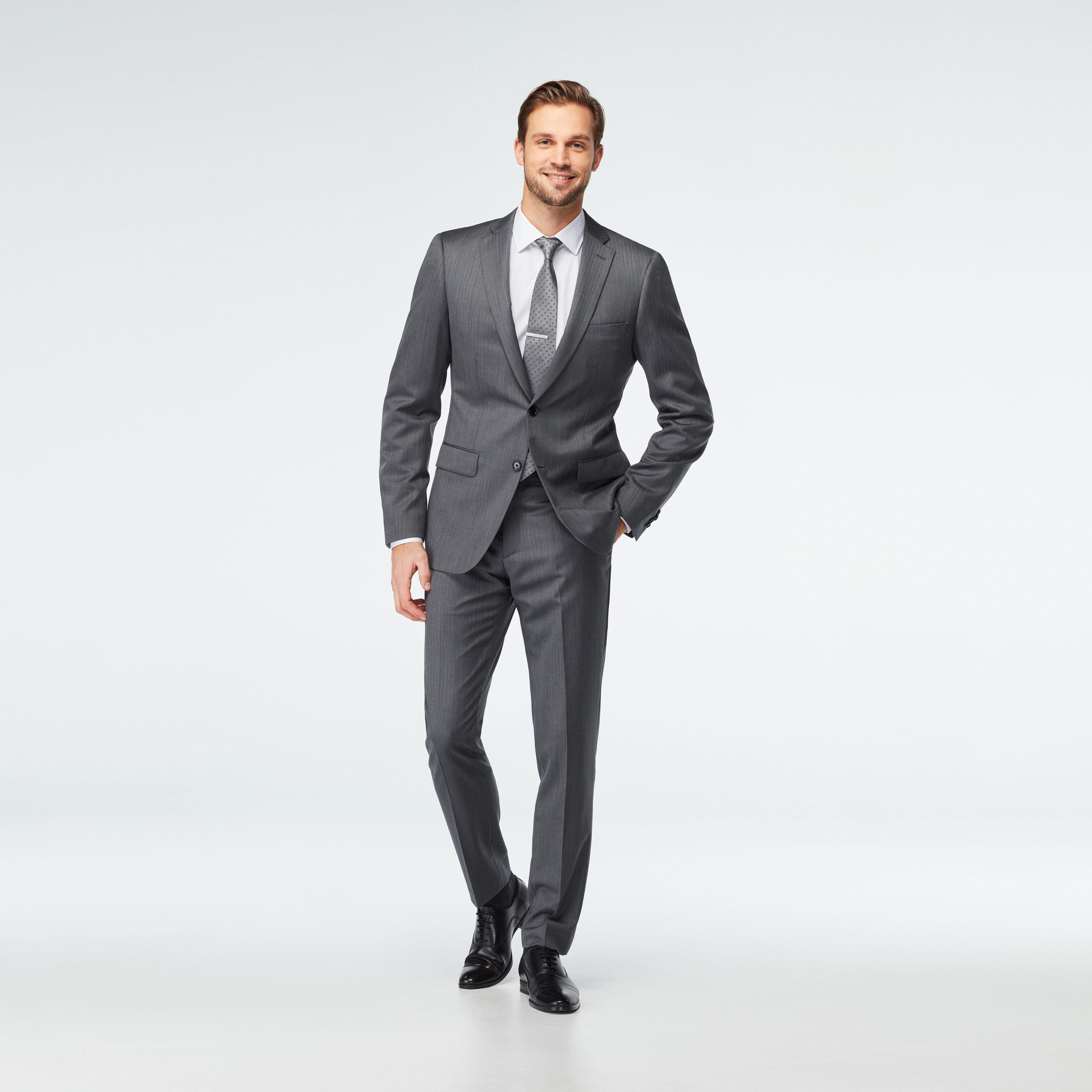 Highbridge Herringbone Charcoal Blazer 1 Highbridge Herringbone Charcoal Blazer