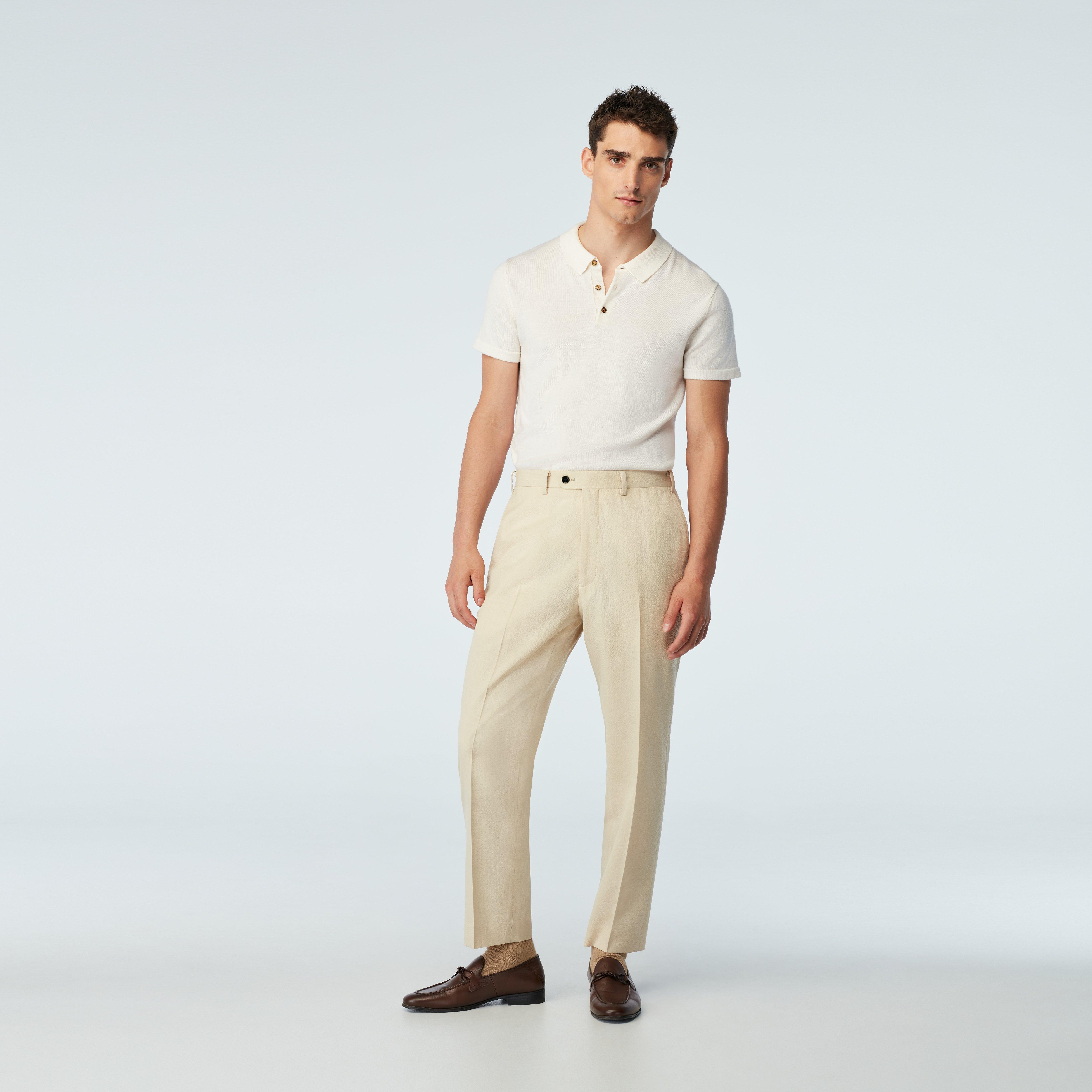 Stapleford Seersucker Cream pants