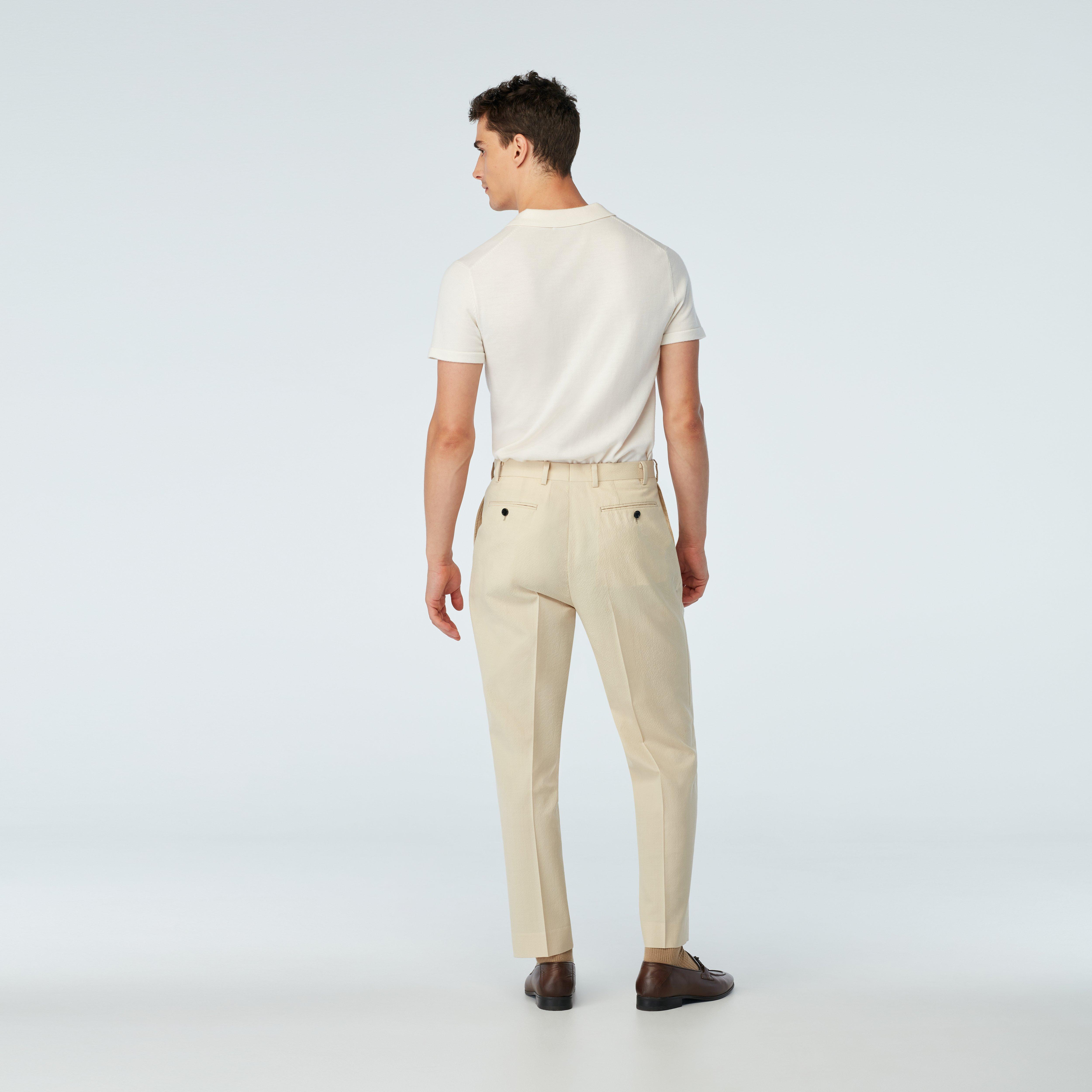 Stapleford Seersucker Cream pants