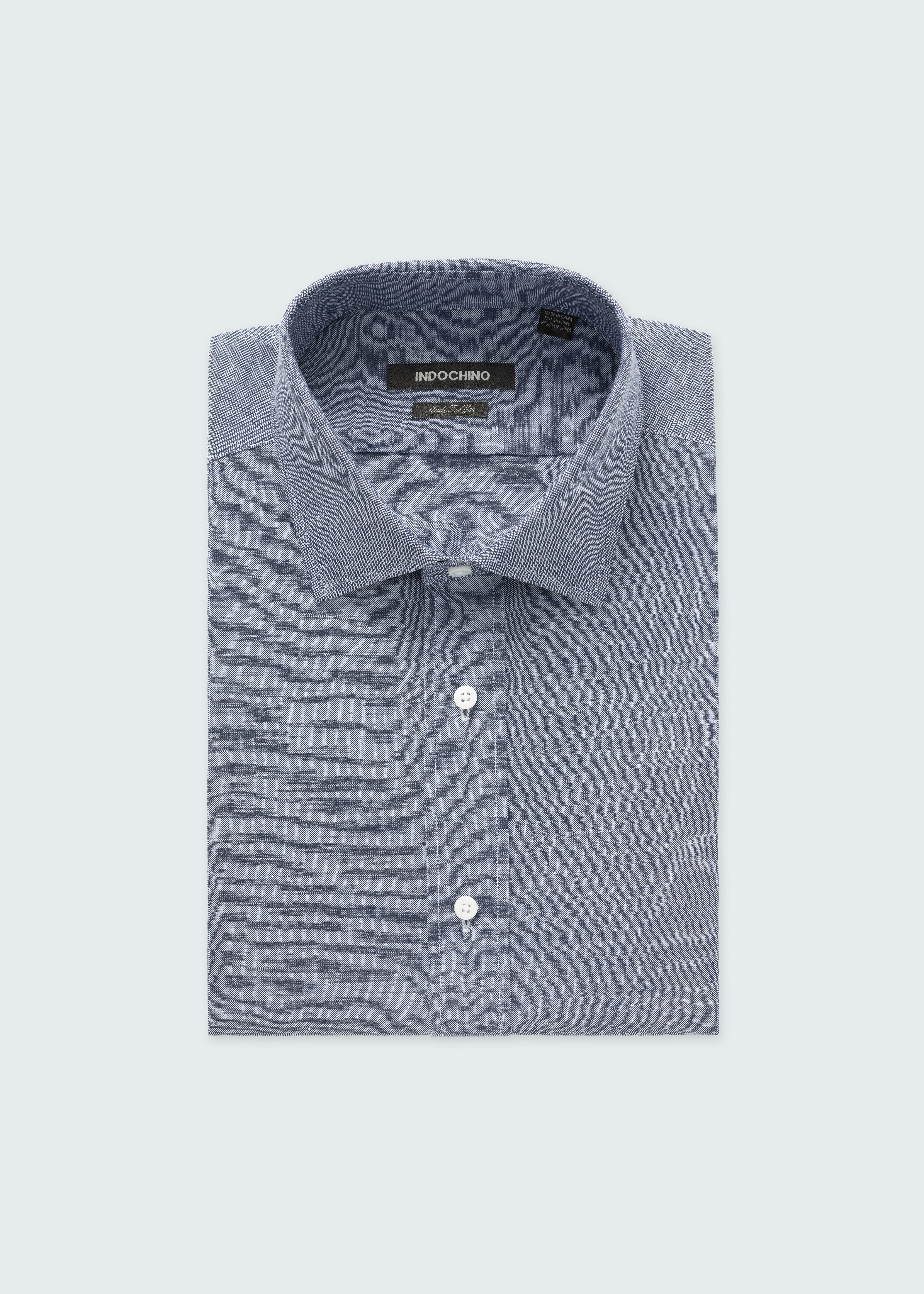 Sudbury Cotton Linen Navy Shirt 1 Sudbury Cotton Linen Navy Shirt